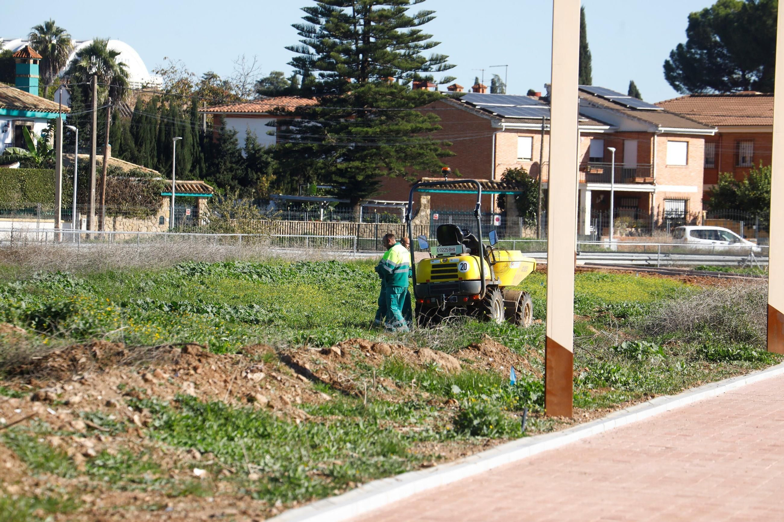 Así avanzan las obras del nuevo parque de la Arruzafilla, en imágenes