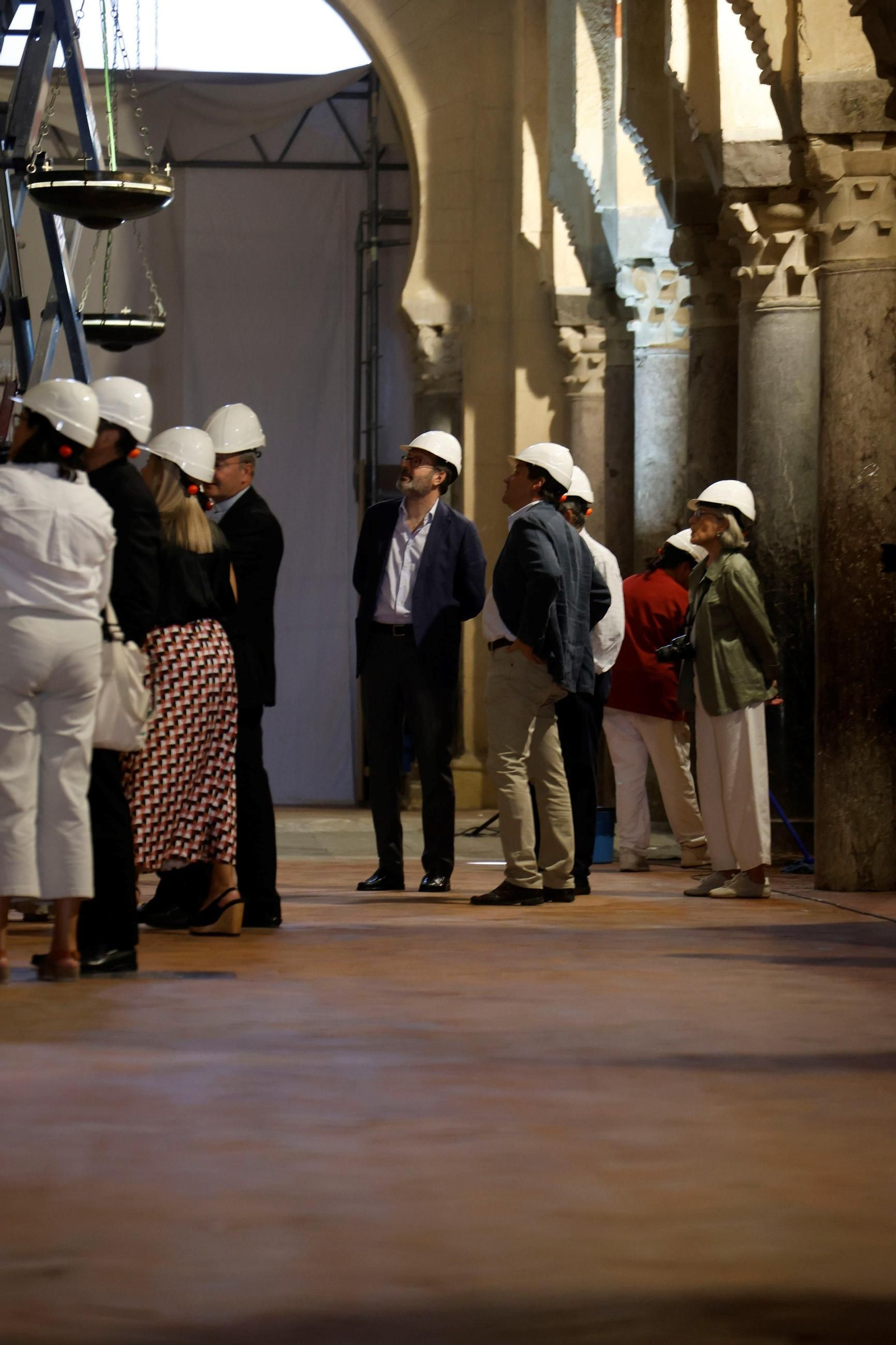 Las imágenes de las obras de emergencia de la Mezquita-Catedral tras el incedio