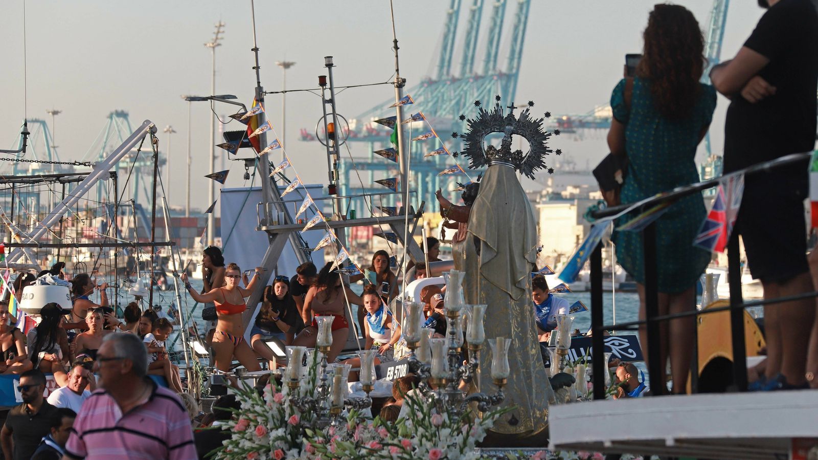 Las mejores fotos de la procesión de la Virgen del Carmen en Algeciras