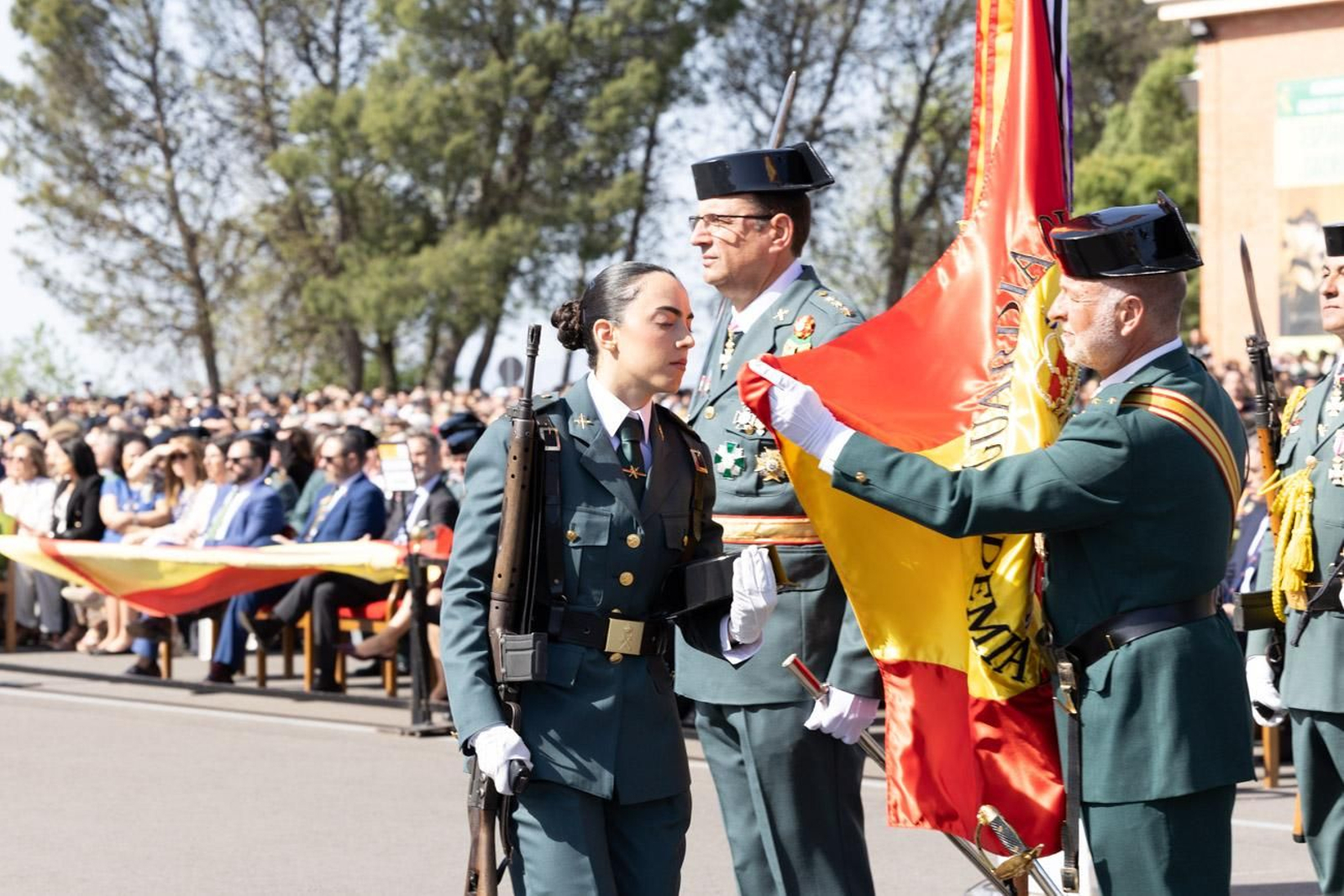 Acto de jura de bandera de la 130ª promoción de guardias civiles de la Academia de Baeza