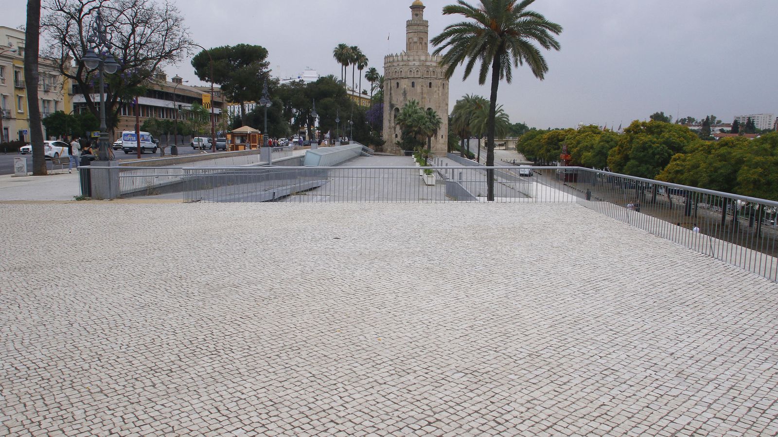 Otra vista de la zona peatonal.