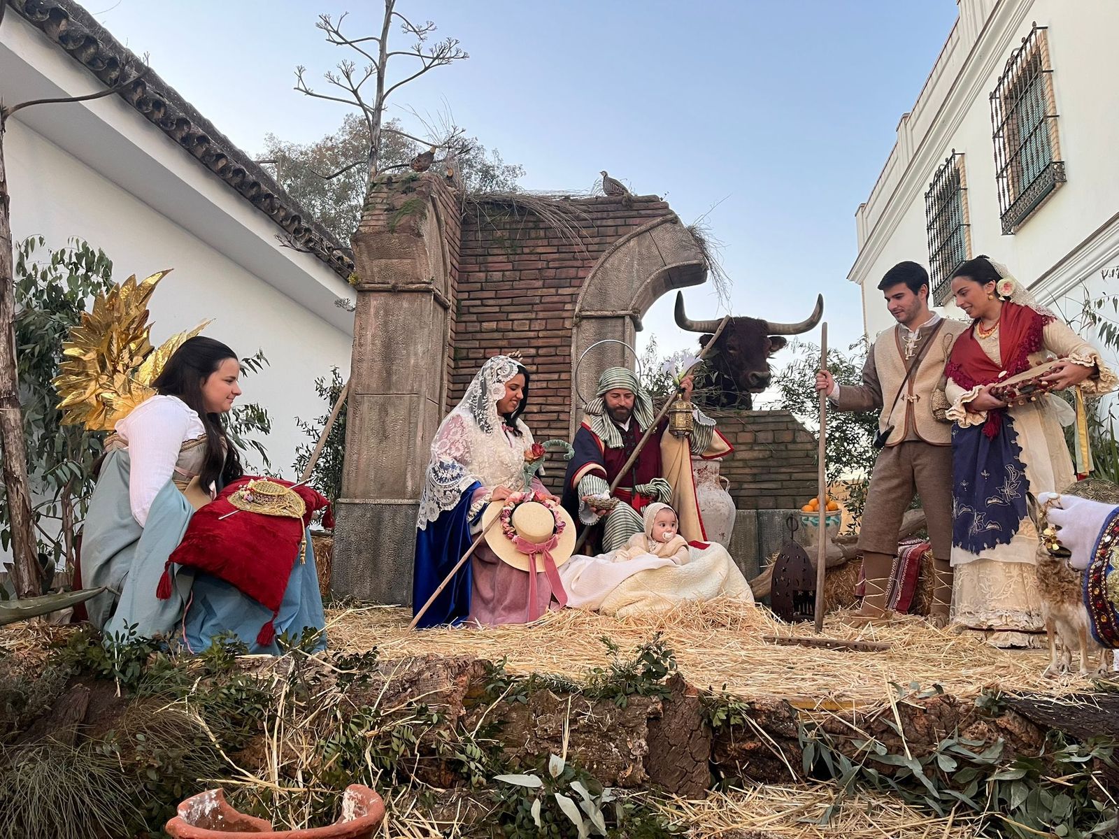 Una de las escenas que se representan en la Aldea de la Pastora