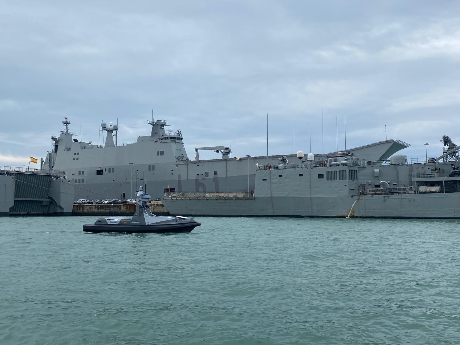 Así es el dron marítimo de la Armada que patrullará las aguas del estrecho de Gibraltar