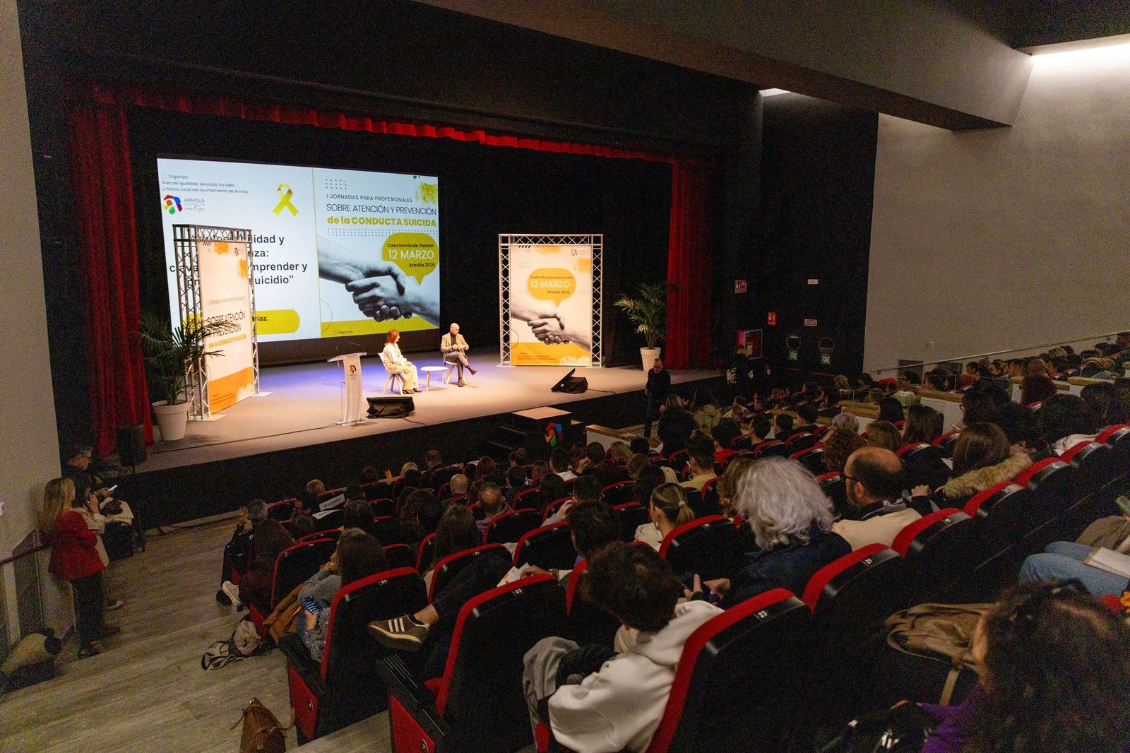 Imagen de la celebración de las Jornadas de Prevención de Conducta Suicida celebradas en Armilla