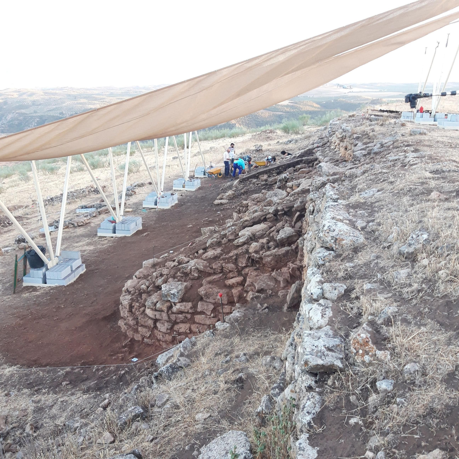 Trabajos el pasado verano en el yacimiento.