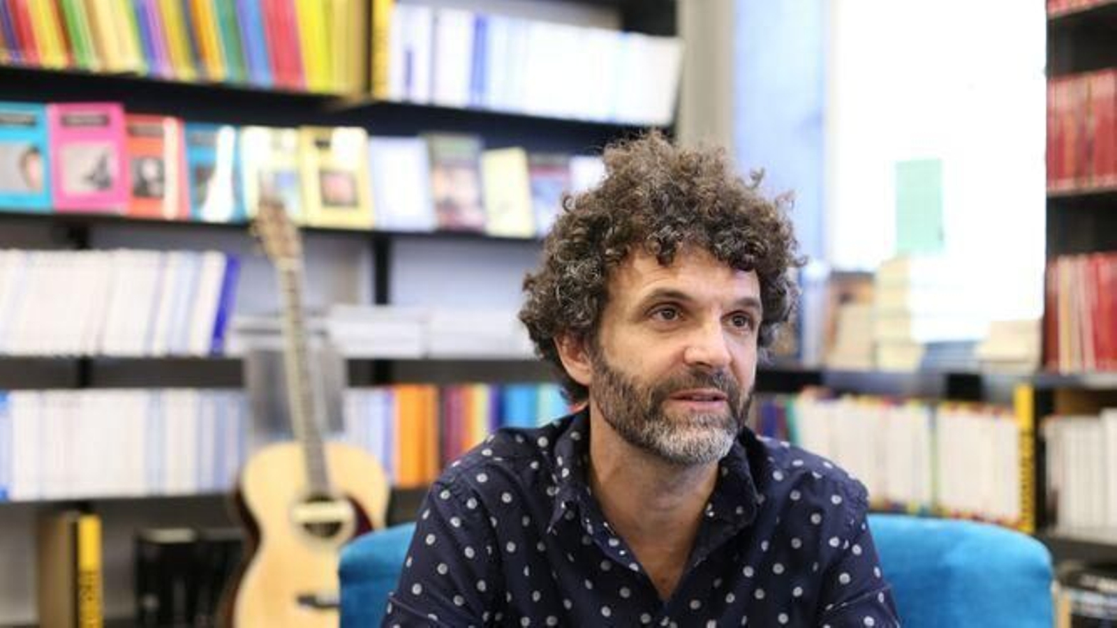 Miguel Rivera, durante una entrevista