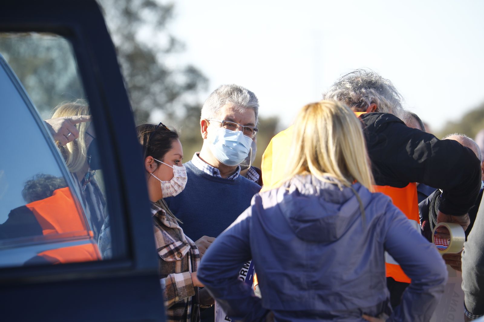 Las fotografías de la marcha lenta entre Córdoba y Badajoz para exigir la autovía A-81