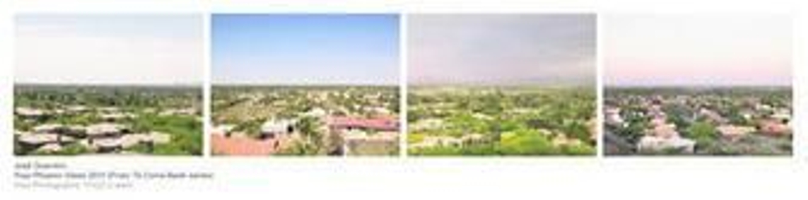 1. Políptico con diferentes paisajes de Arizona.  2, 3 y 4. Distintas imágenes de Monument Valley, el paraje en el que el cineasta John Ford rodó algunas de sus películas más memorables, como 'Centauros del desierto'.  5. Fotografías tomadas en la ciudad de Phoenix en 2011, una muestra del talento del fotógrafo granadino que vuelve a ARCO por tercer año consecutivo.