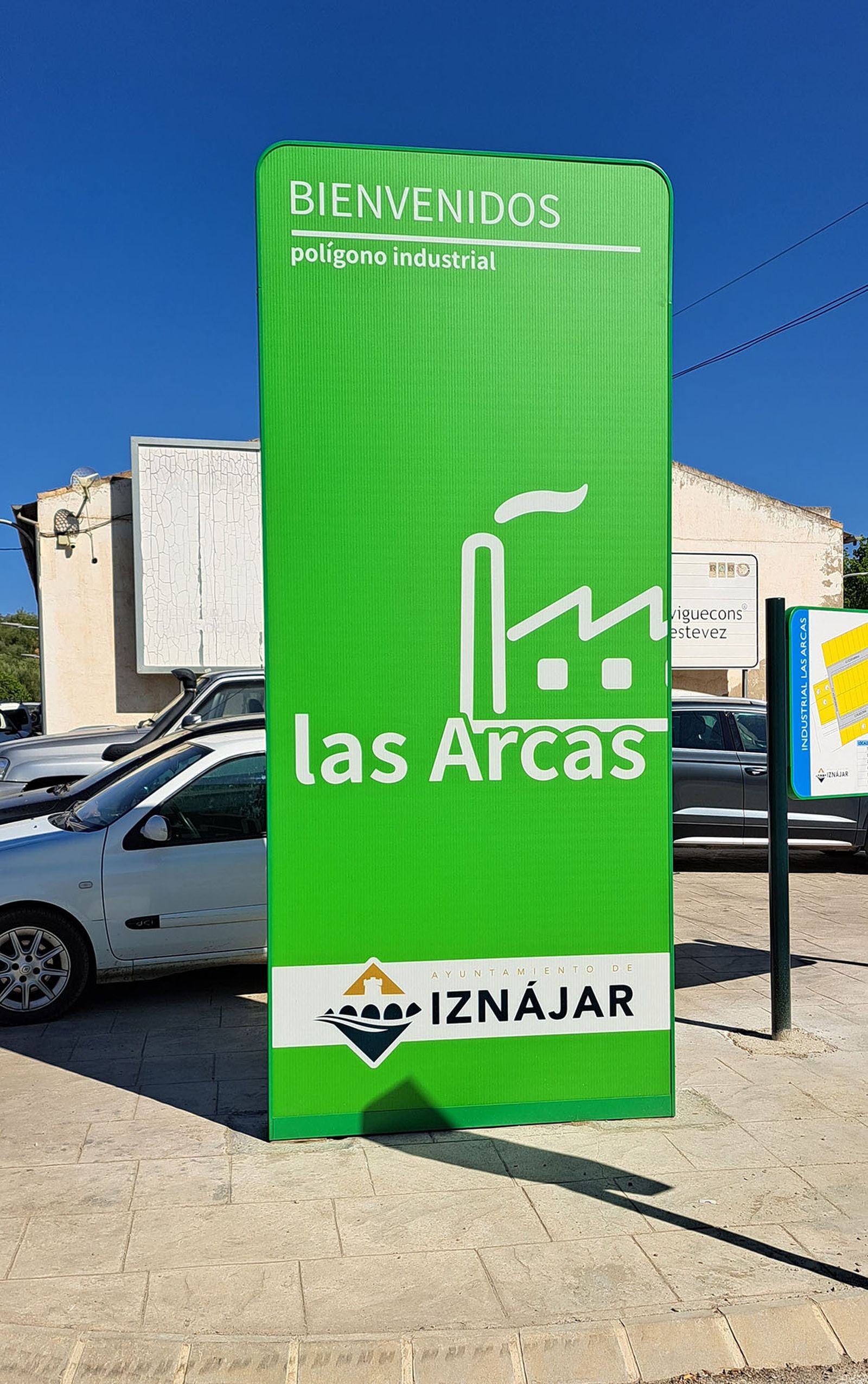 Entrada del polígono industrial de Las Arcas.