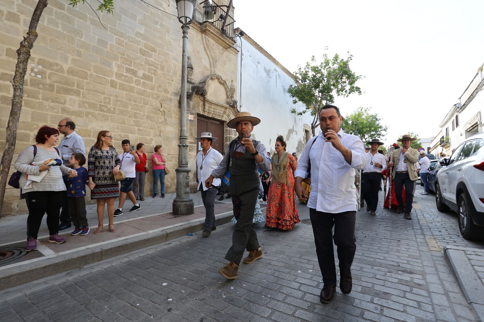 Llegada de la Hermandad del Rocío de Jerez a Santo Domingo