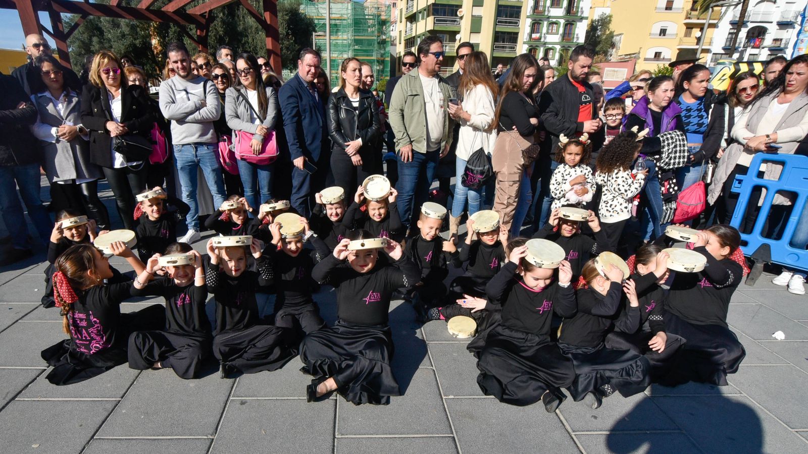 Flash mob flamenco en la Plaza de la Constitución de La Línea