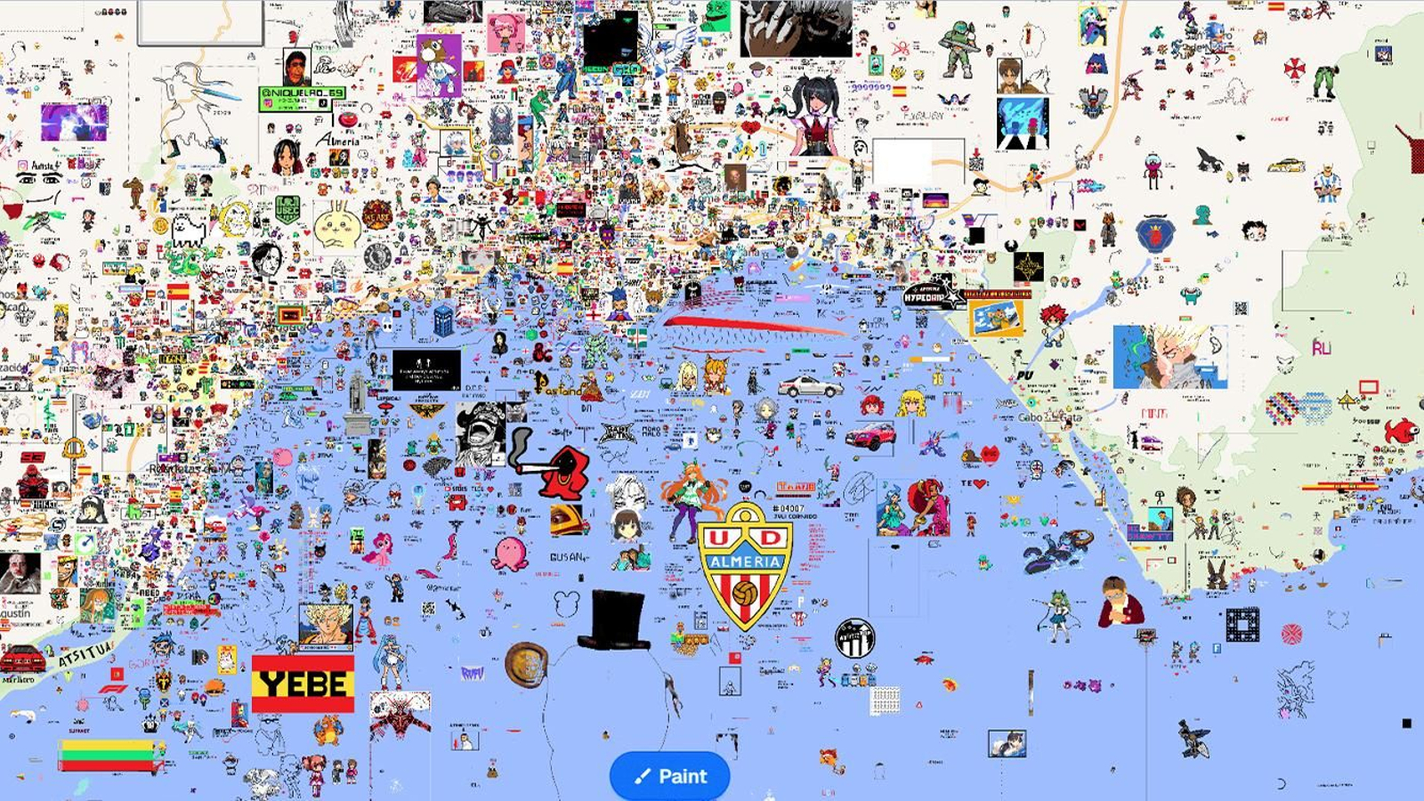 Vista de Almería en Wplace hace unos días.