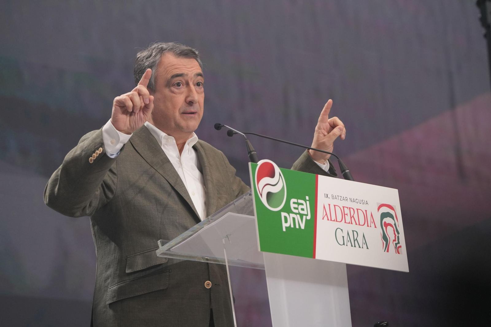 El presidente del PNV, Aitor Esteban.
