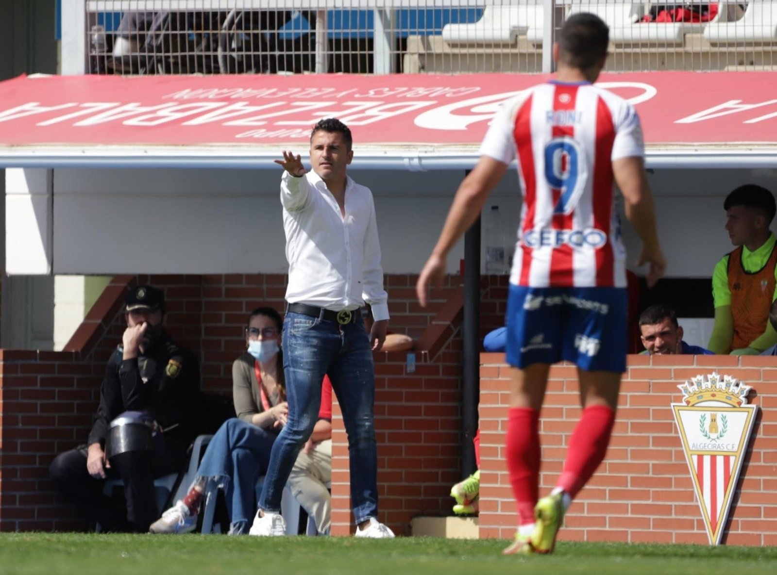 Iván Ania, en el Algeciras-Baleares.