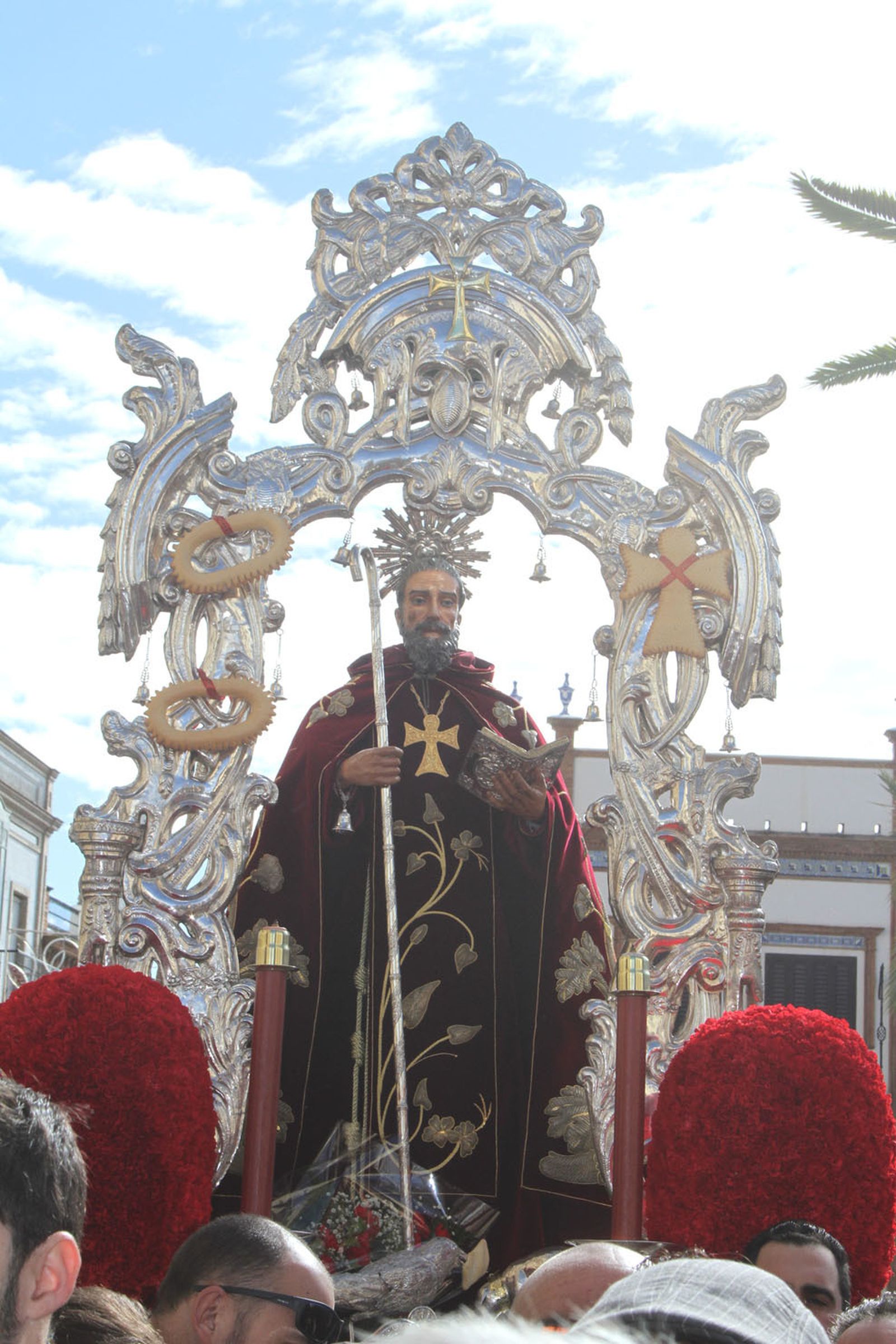 Imágenes de las tiradas en honor a San Antonio Abad en Trigueros