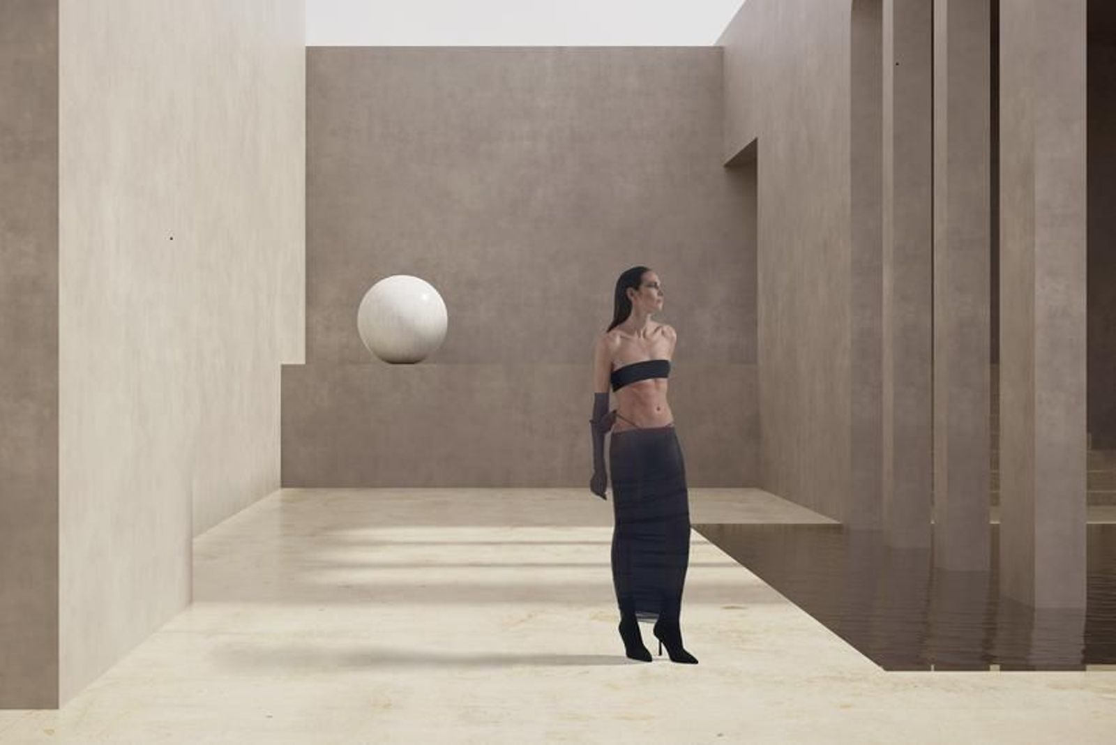 Brisa Fenoy en la última campaña de la firma madrileña Black Venue.