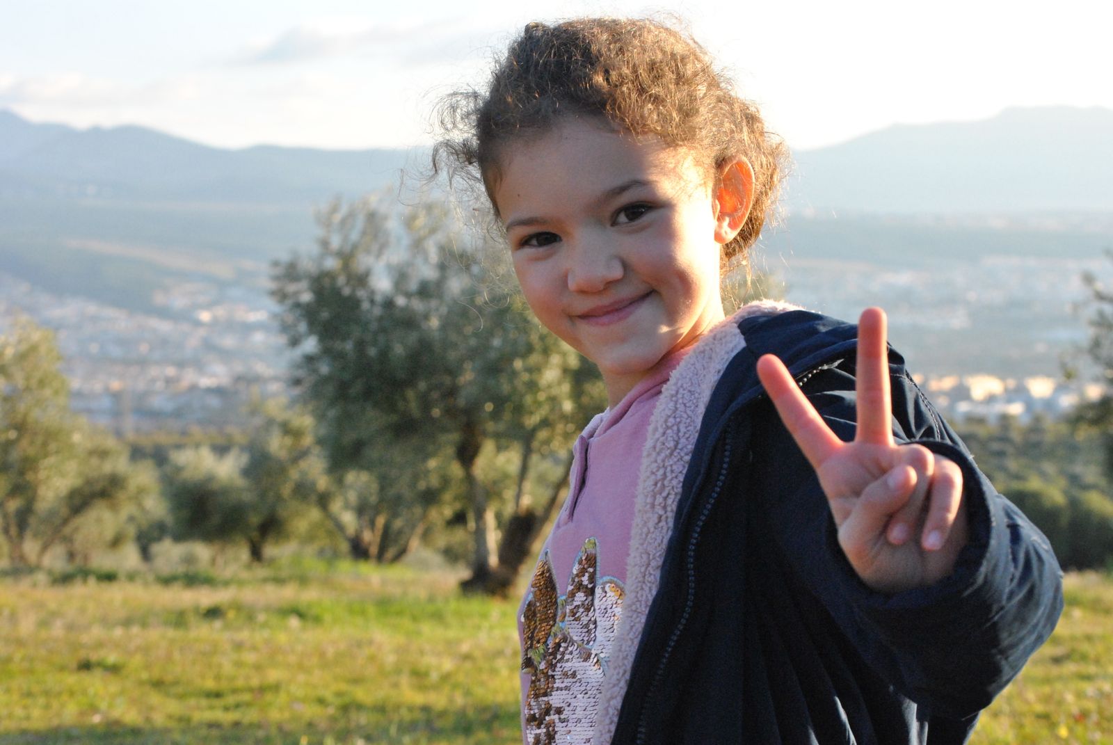 La pequeña Celia de 9 años.