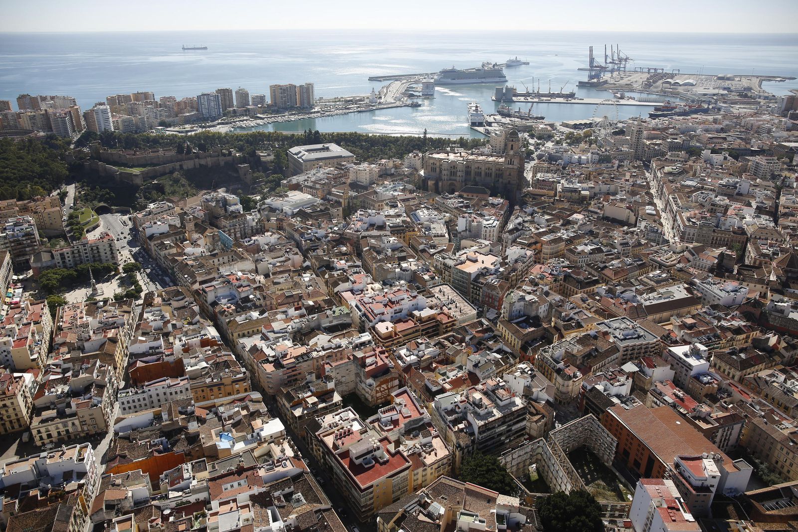 Vista aérea del Centro histórico.