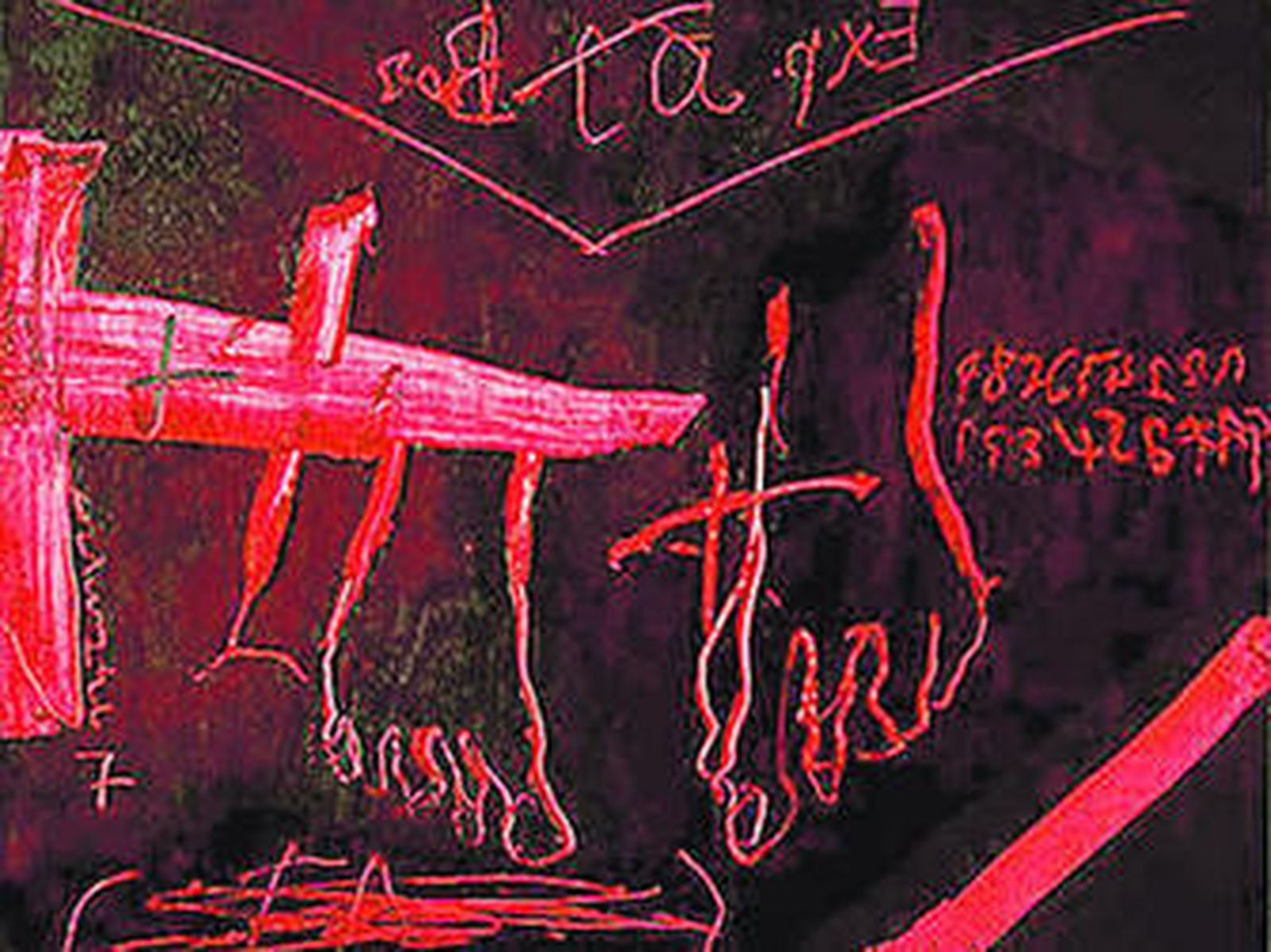 1. Una obra tardía y verdaderamente sorprendente de Tàpies, 'Grattage rojo', que se puede ver en las pequeñas capillas de la cripta del Palacio de Carlos V de la Alhambra. 2. 'Tofuku-ji', una obra de de Mirei Shijemori fechada en 1939.