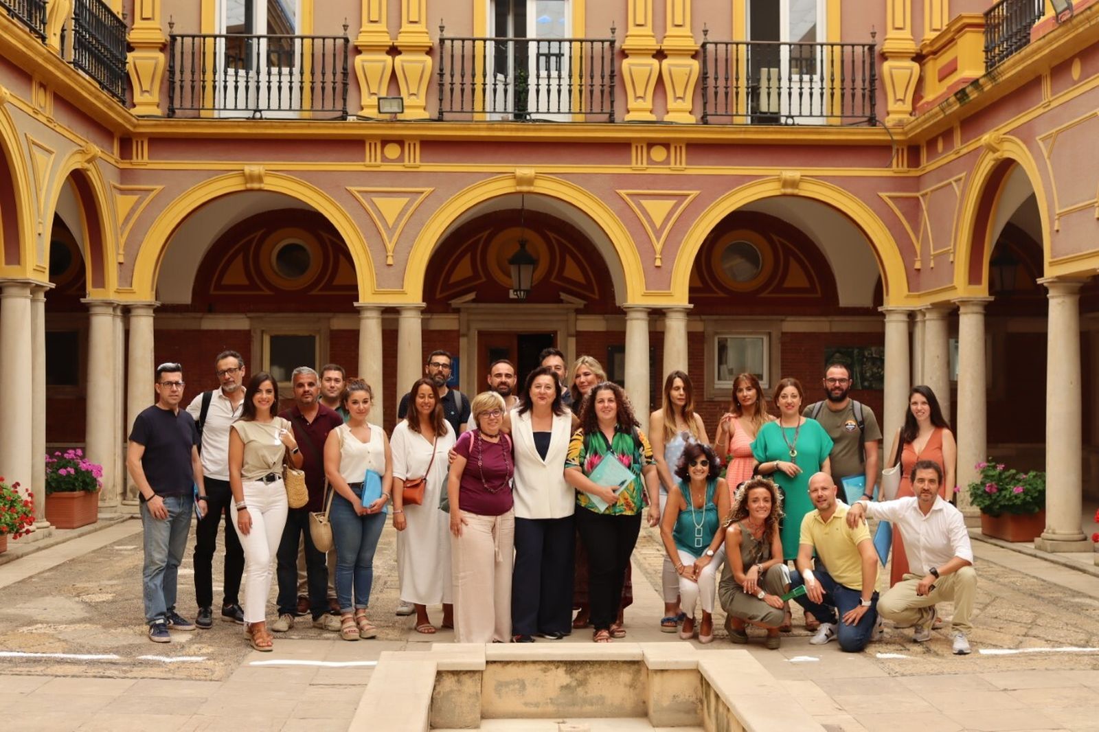 Los participantes en la jornada de clausura de la Eracis, en el Ayuntamiento.