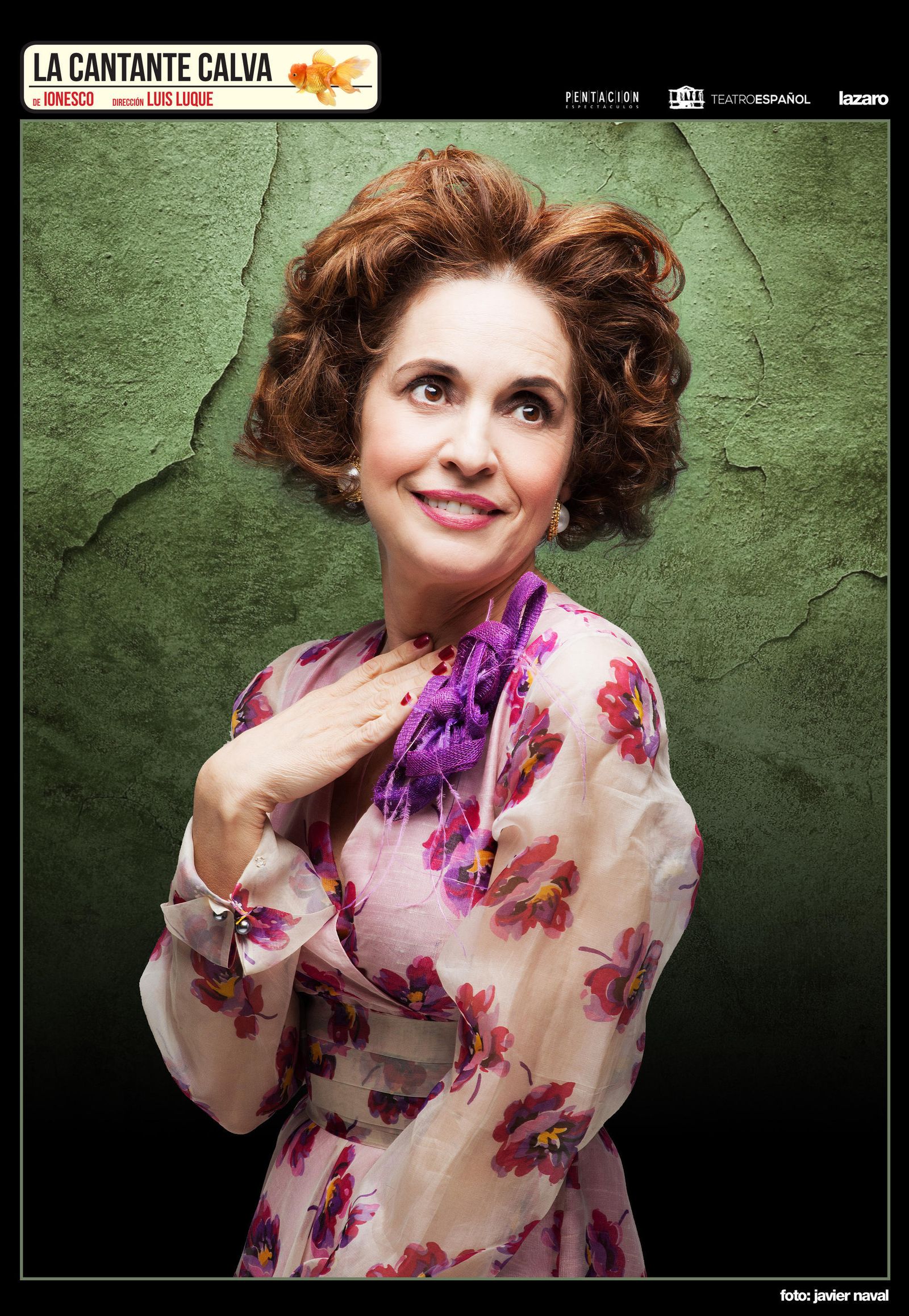 Adriana Ozores, en una fotografía promocional de la obra 'La cantante calva'.