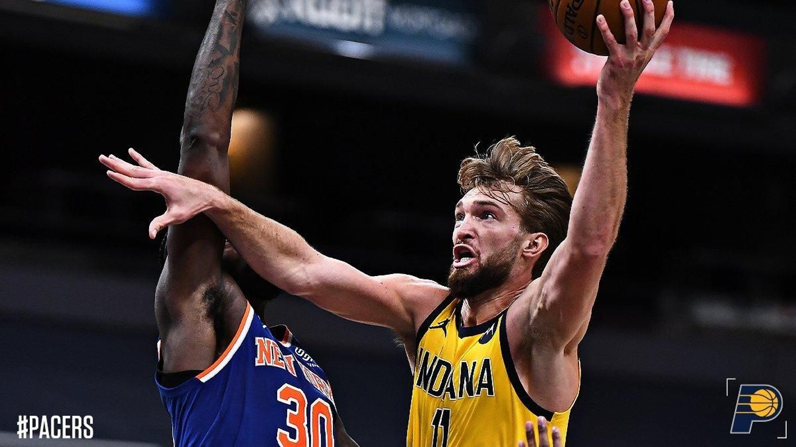 Domas Sabonis, en el partido contra los Knicks.