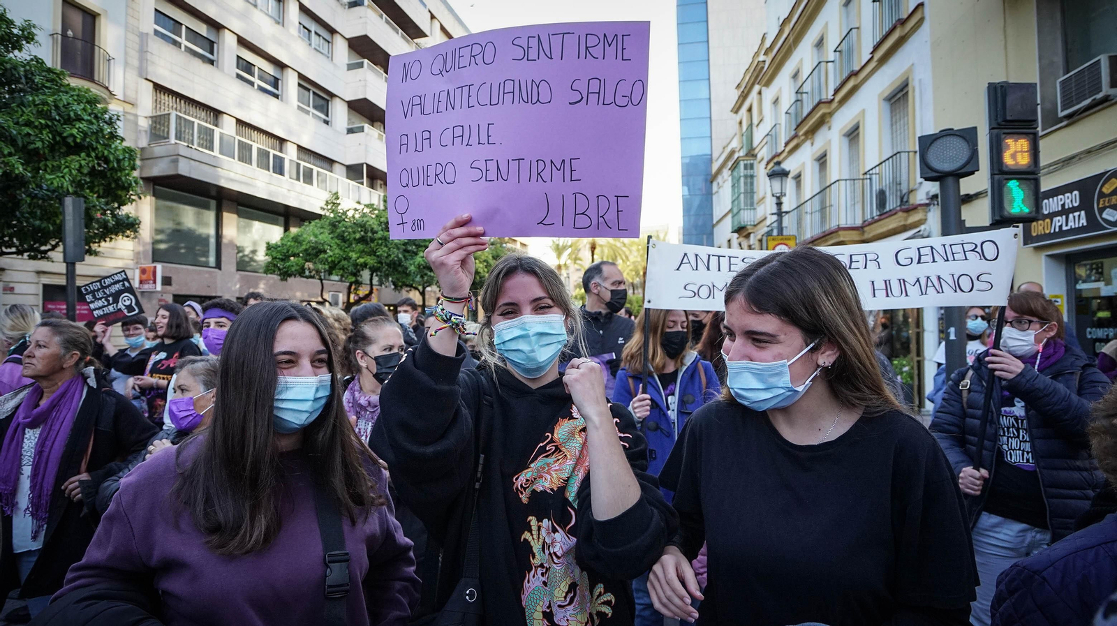 Así se vivió el 8M en Jerez