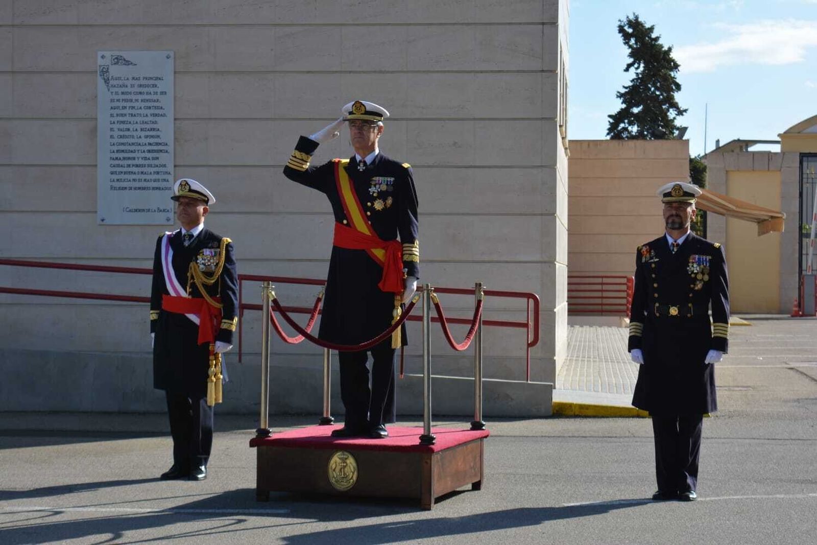Jura de bandera en la Escuela de Suboficiales de San Fernando