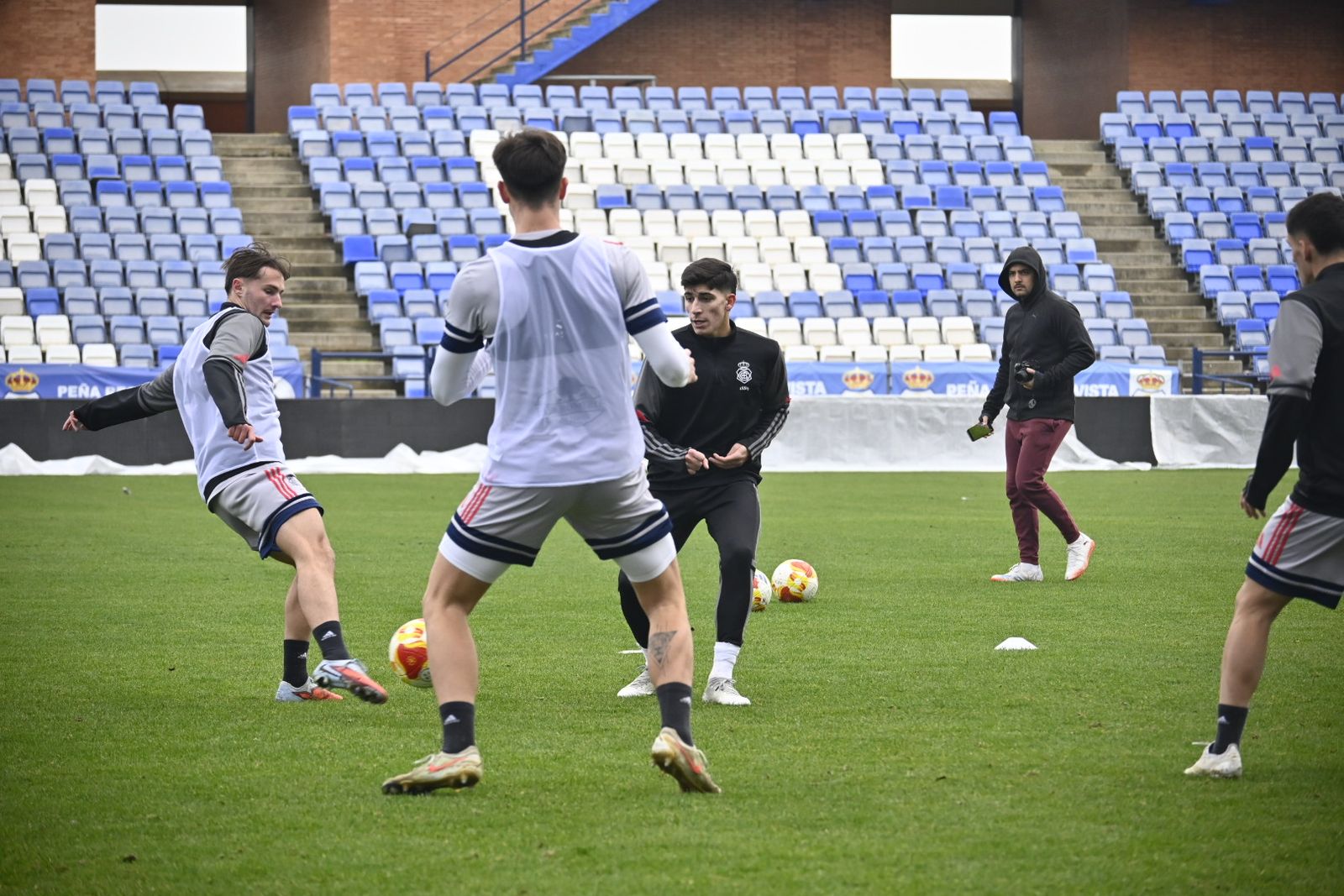 Las fotografías del entrenamiento del Recre en el Nuevo Colombino