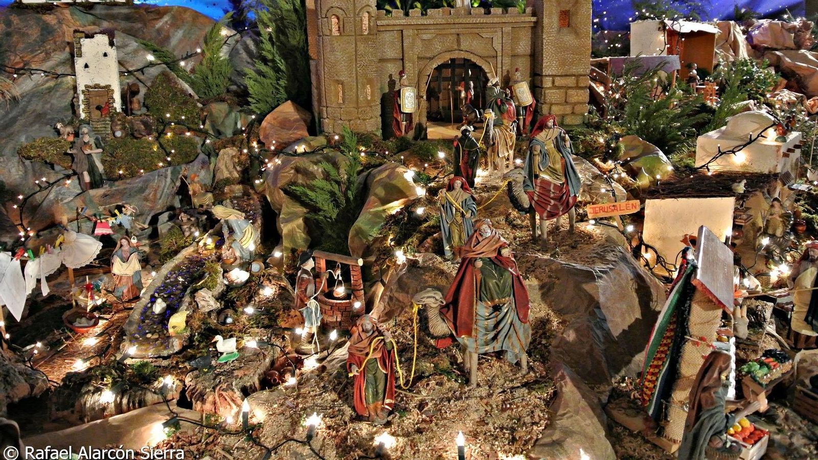 Belén montado por las hermanas clarisas.