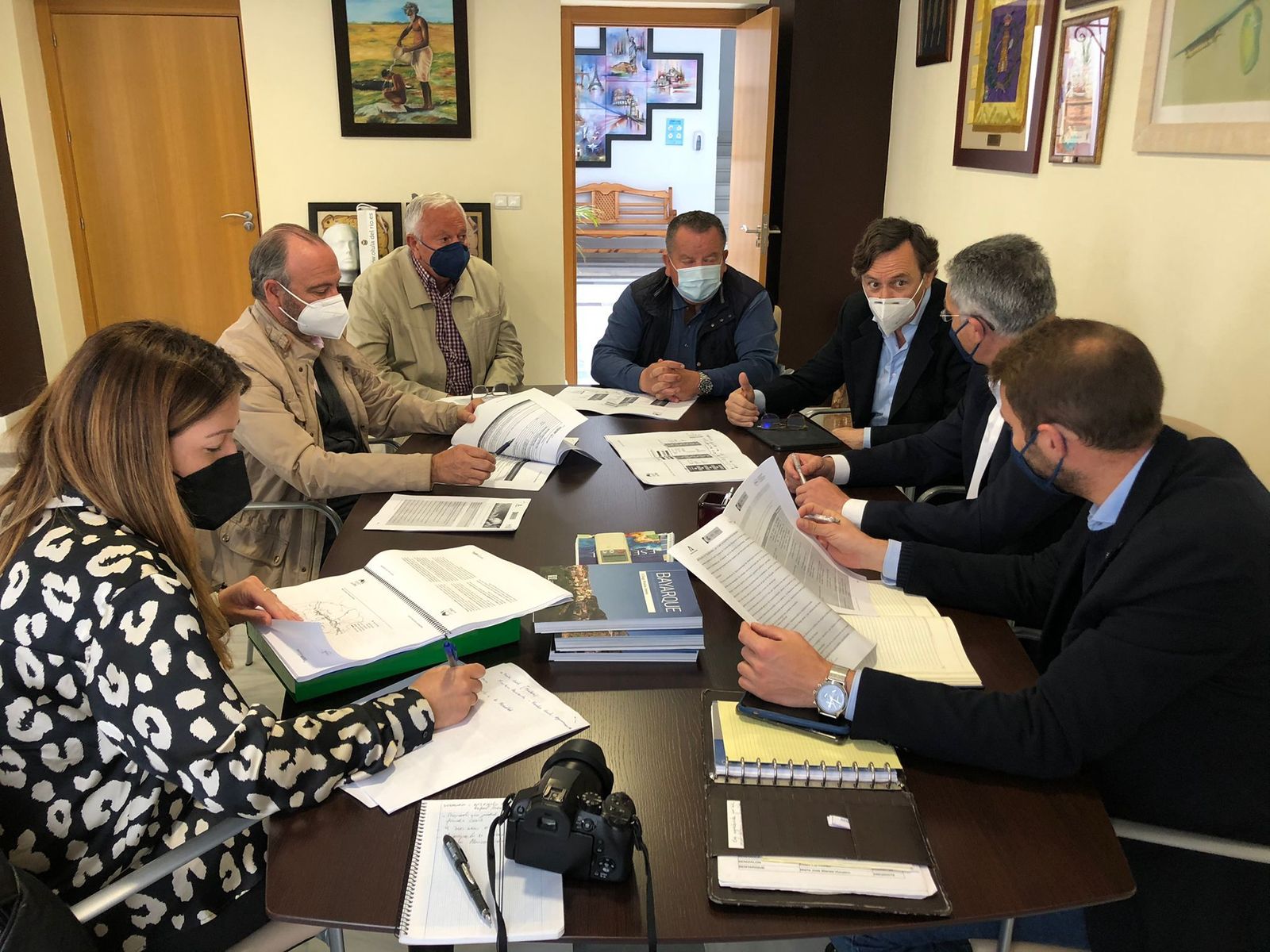 Reunión de la Mancomunidad del Almanzora con Rodríguez Comendador y Hernando.