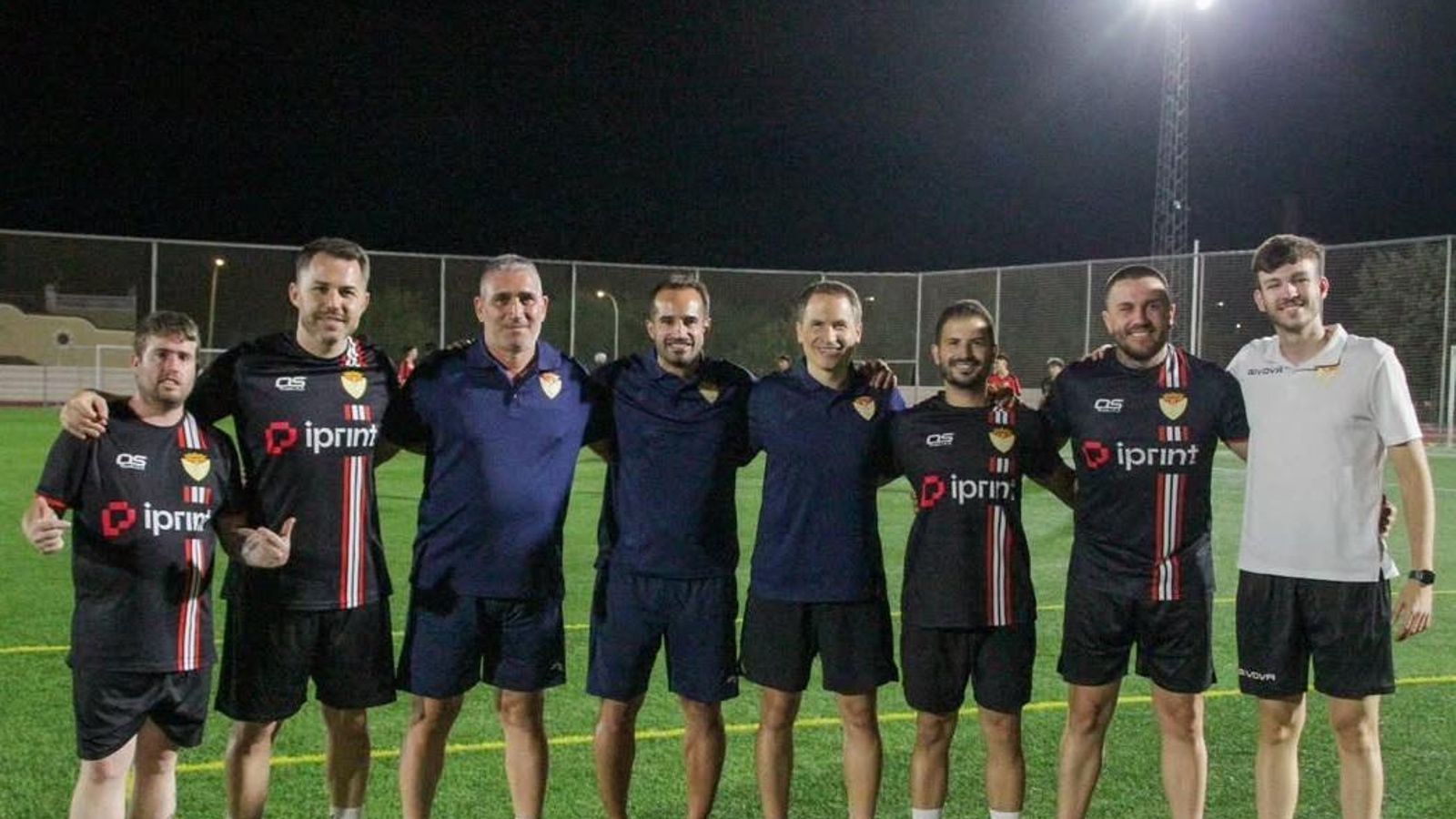 Cuerpo técnico del equipo marteño al completo.