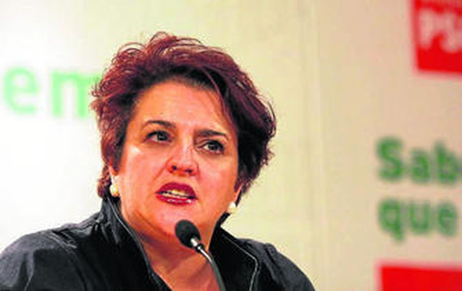 La secretaria general del PSOE en Granada, Teresa Jiménez.