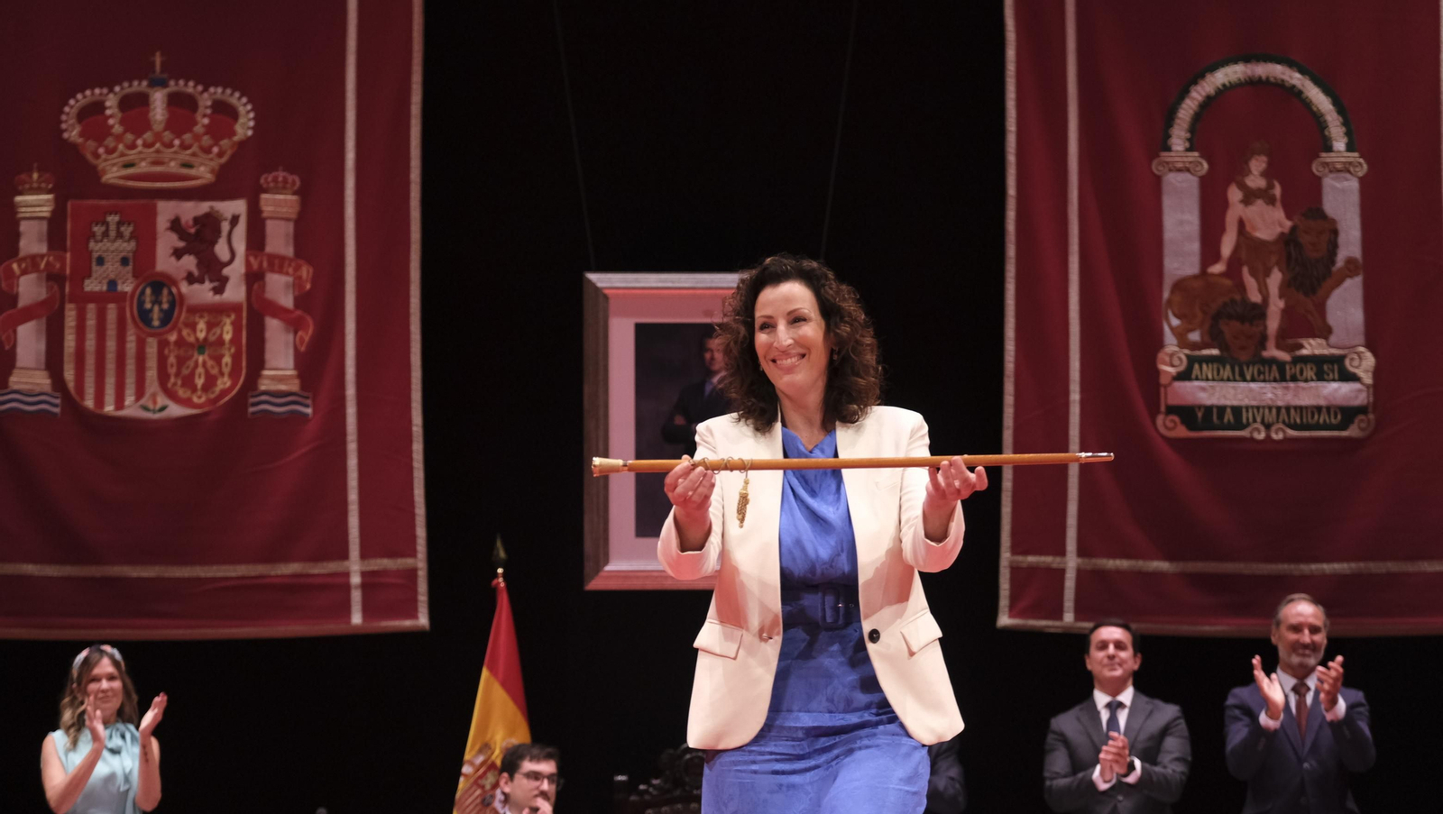 Imágenes de la constitución de la Corporación Municipal de almería, con María Vázquez como Alcaldesa