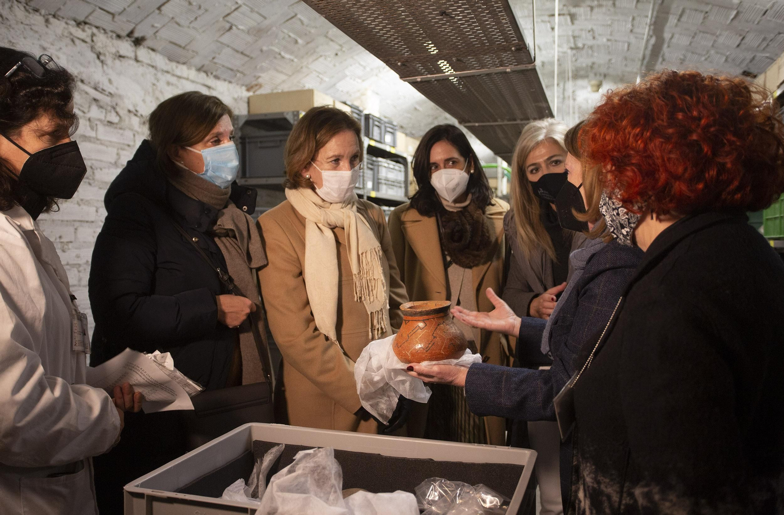 El traslado de las piezas del Museo Arqueológico, en imágenes.