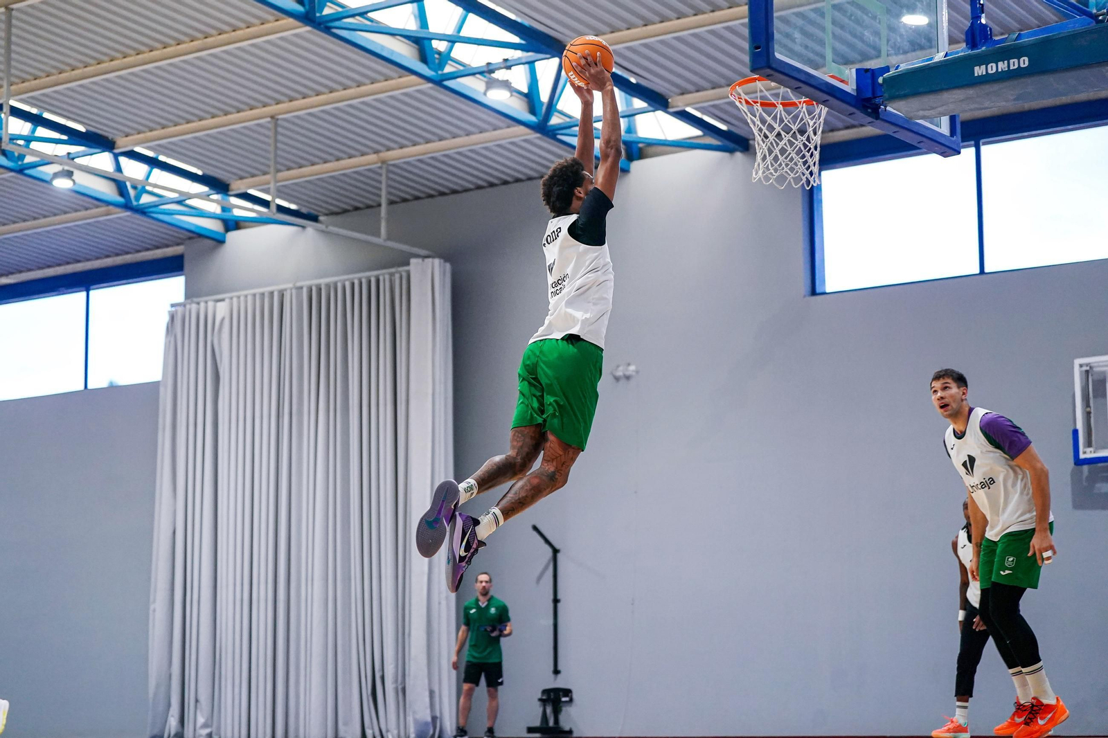 Webb machaca en el entrenamiento de este viernes.