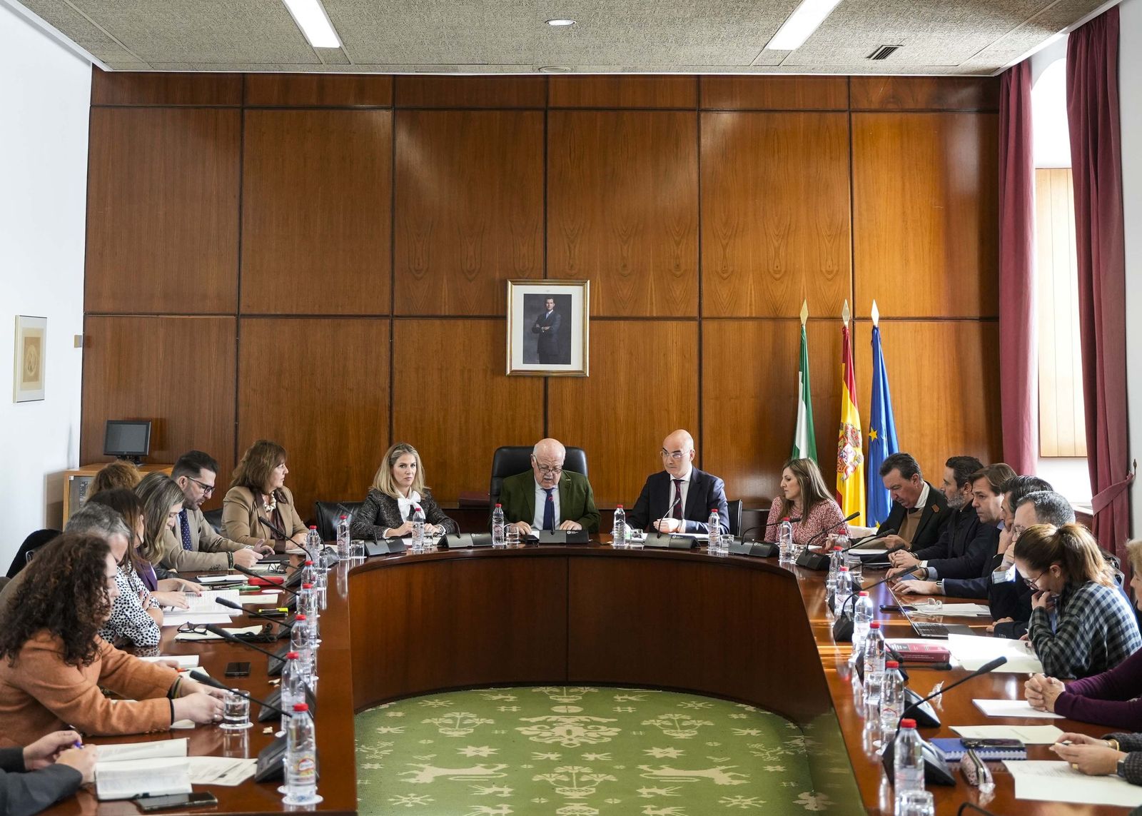 Reunión de la Diputación Permanente del Parlamento de Andalucía.