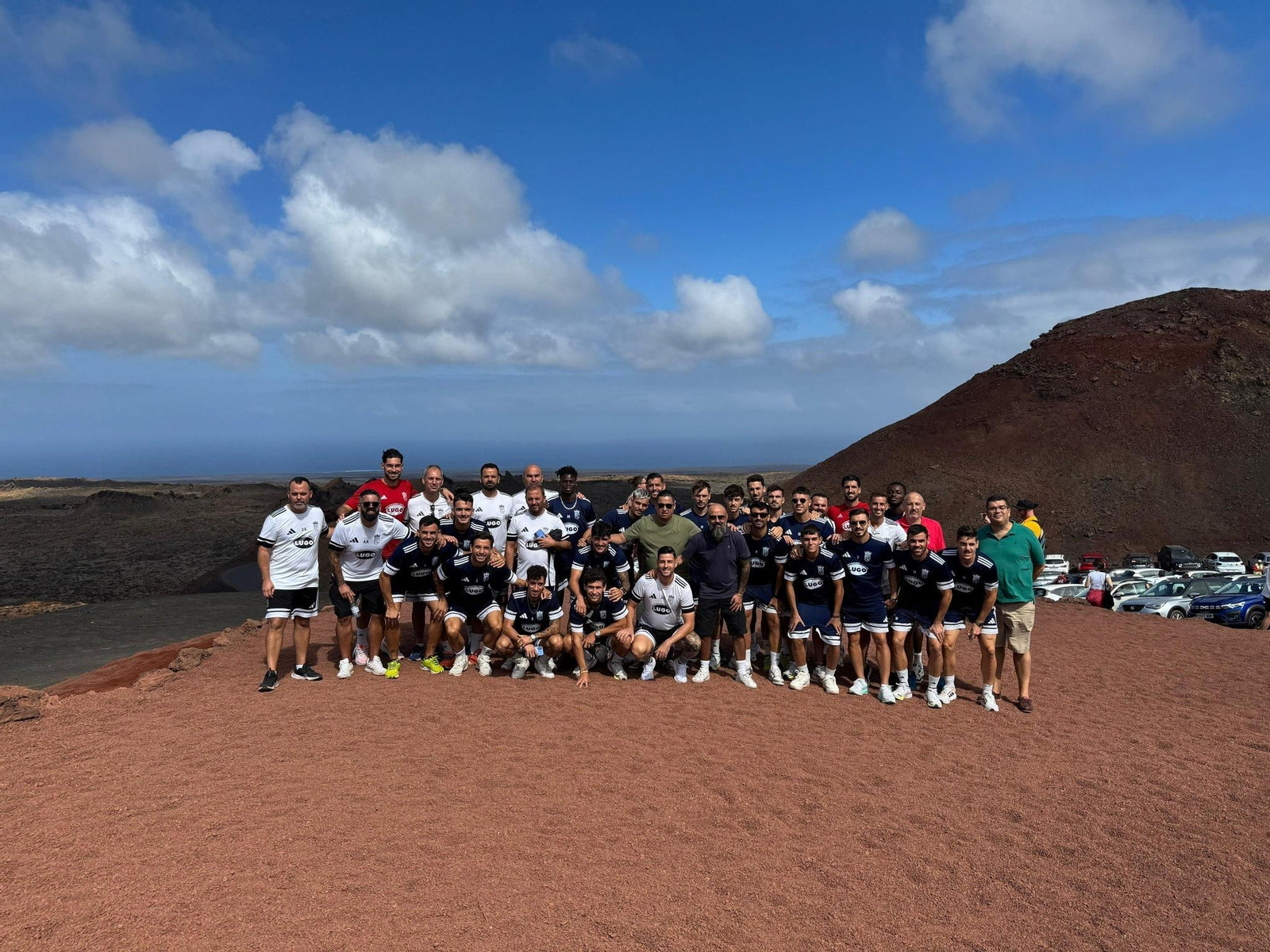 Visita del Xerez CD al Parque del Timanfaya