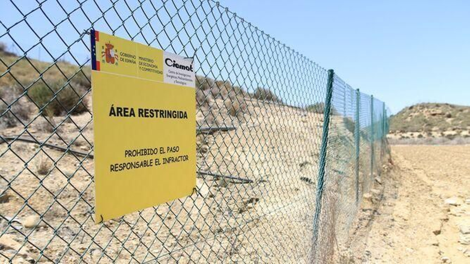 Zonas restringidas de Palomares por contaminación radiactiva.
