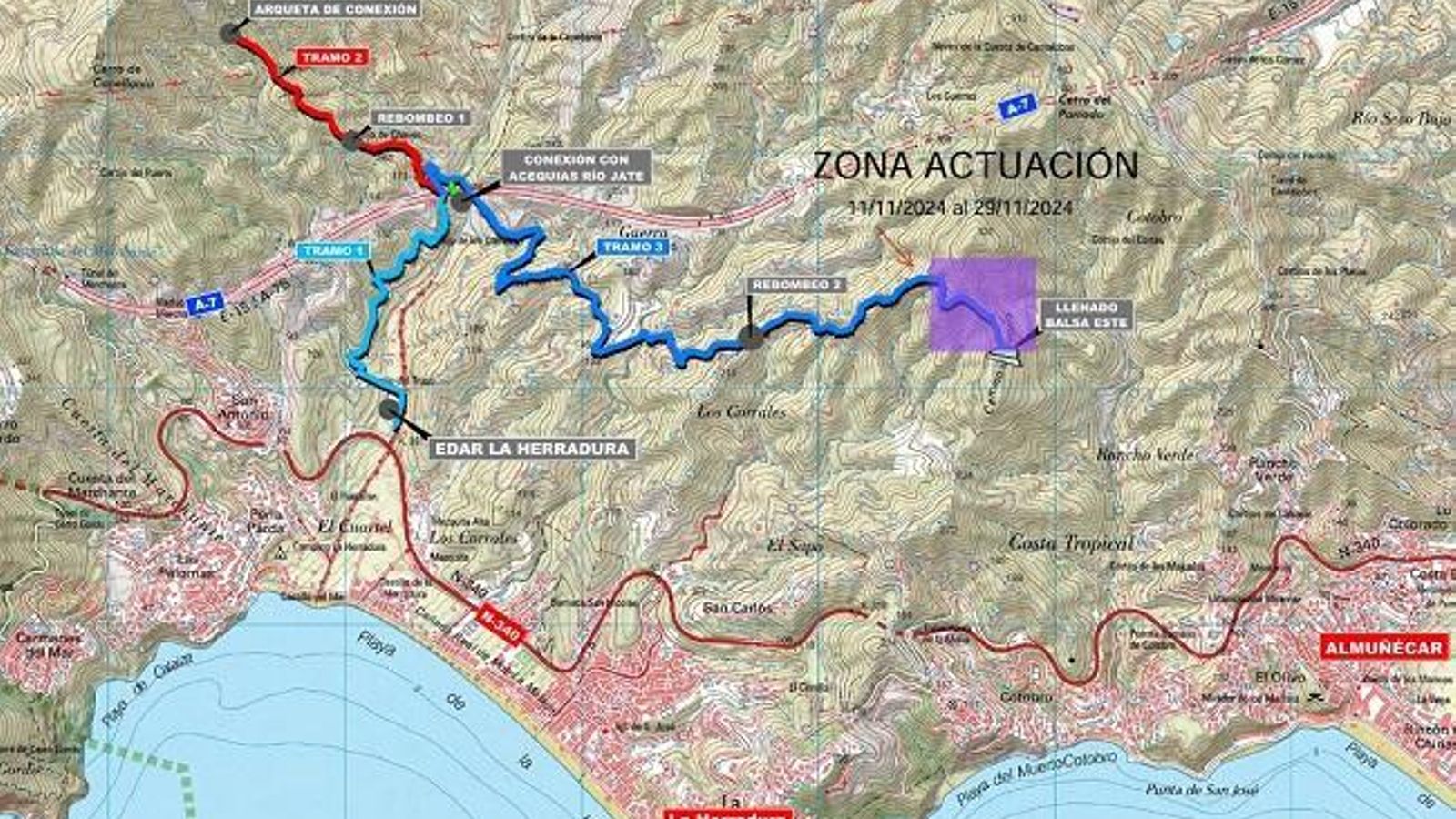 Zona de actuacion de las obras