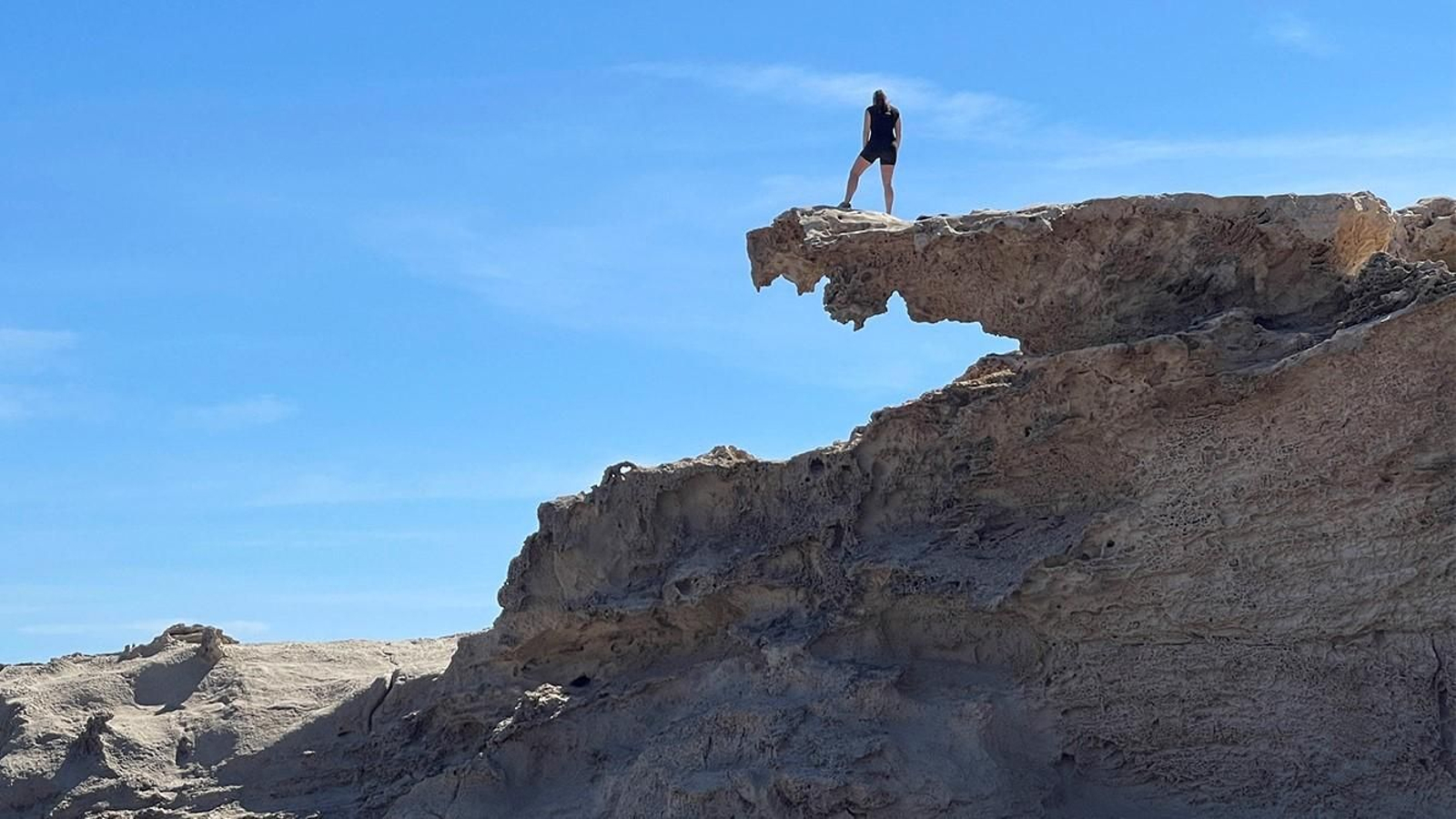 La antigüedad de esta duna fósil está entre 100.000 y 128.000 años