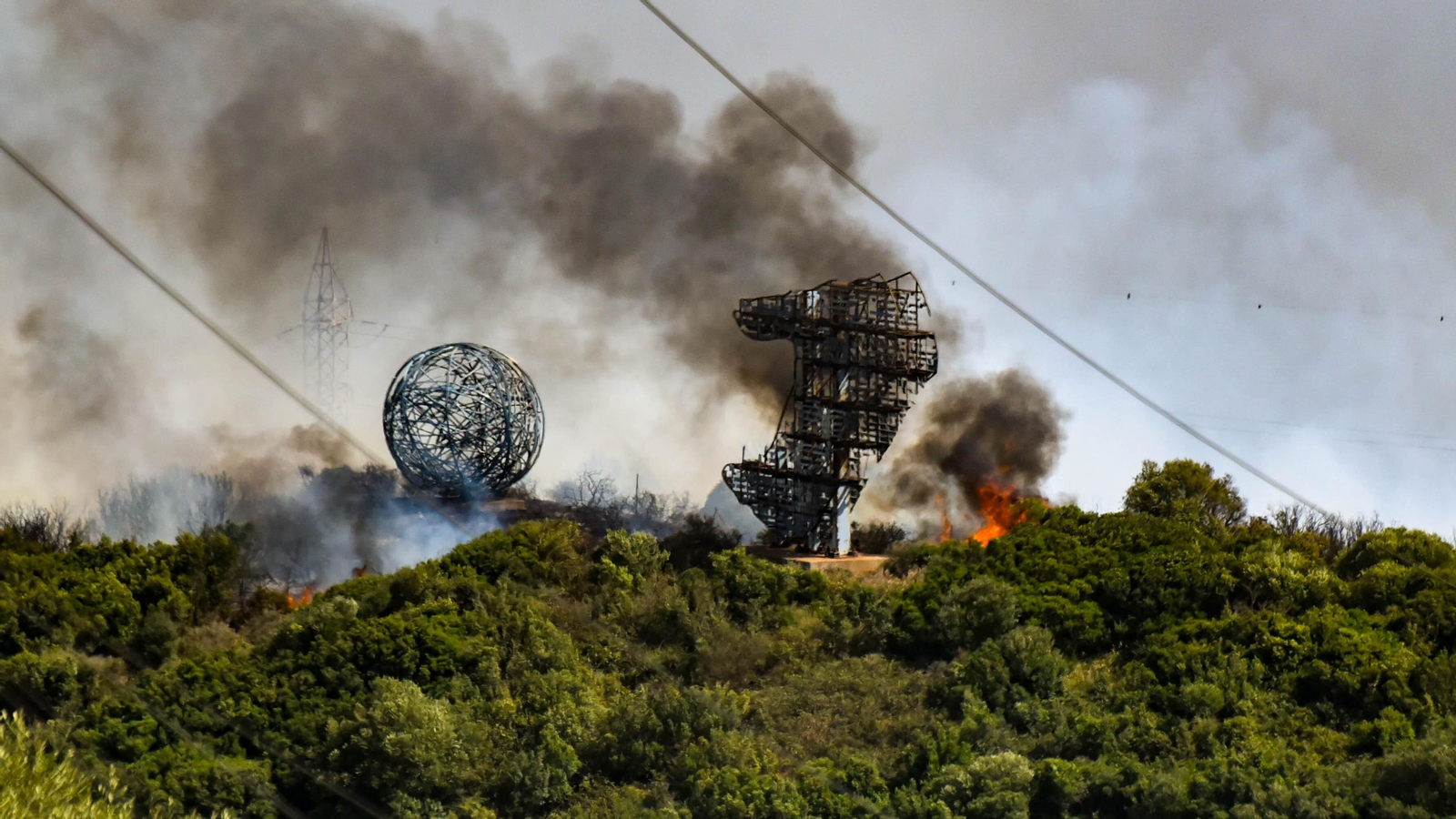 Las fotos del incendio en El Cuartón