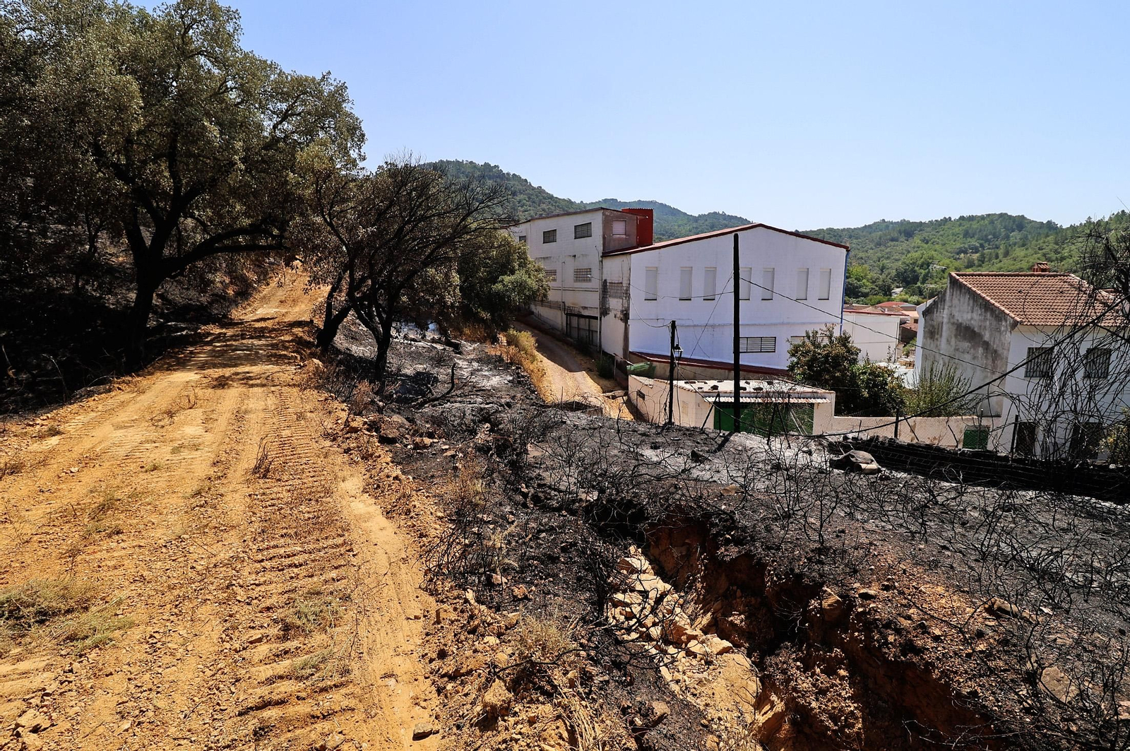 Imágenes de los vecinos de Los Romeros ya en sus casas tras el incendio