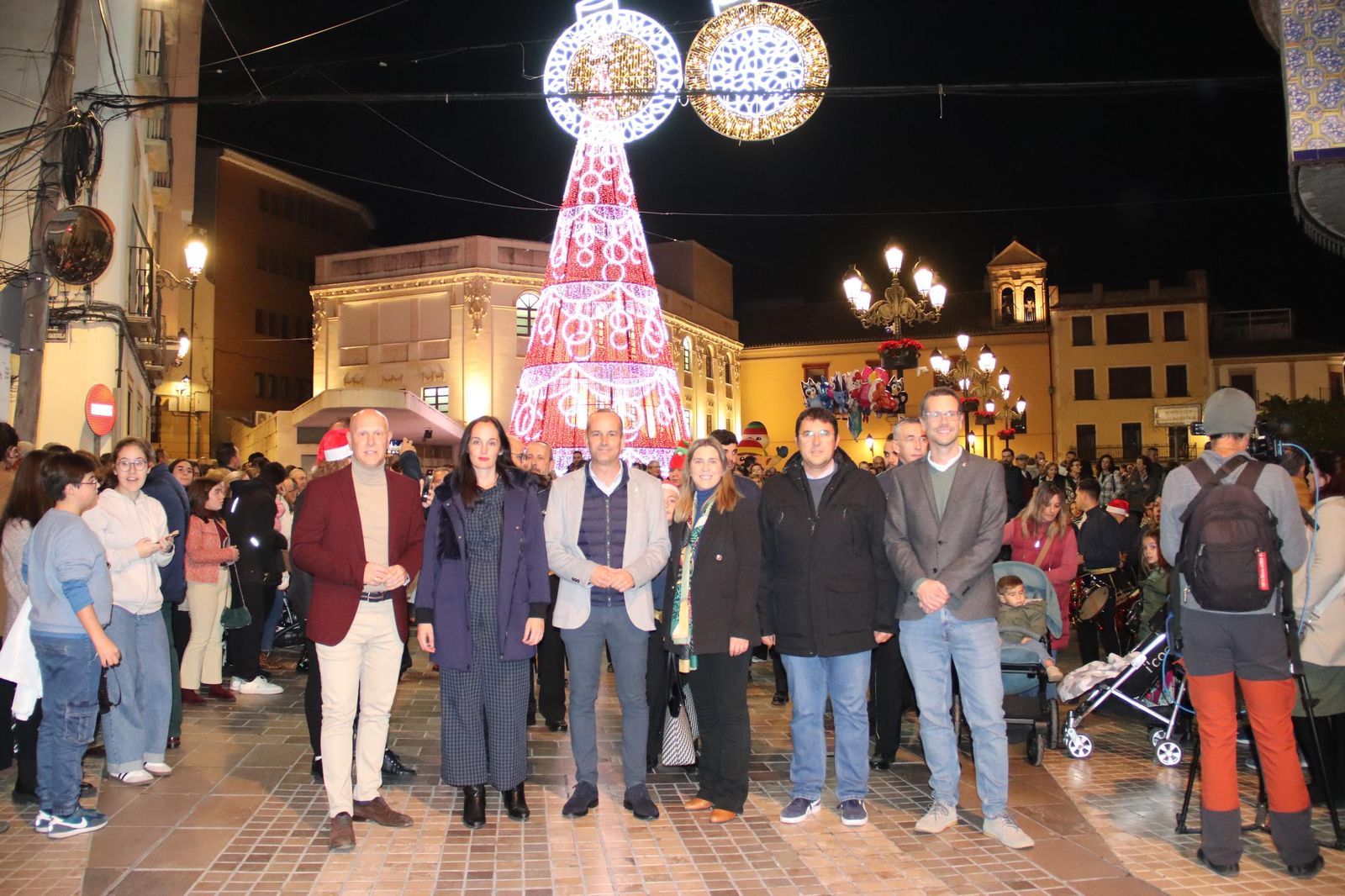 El encendido del alumbrado de Navidad en Montilla