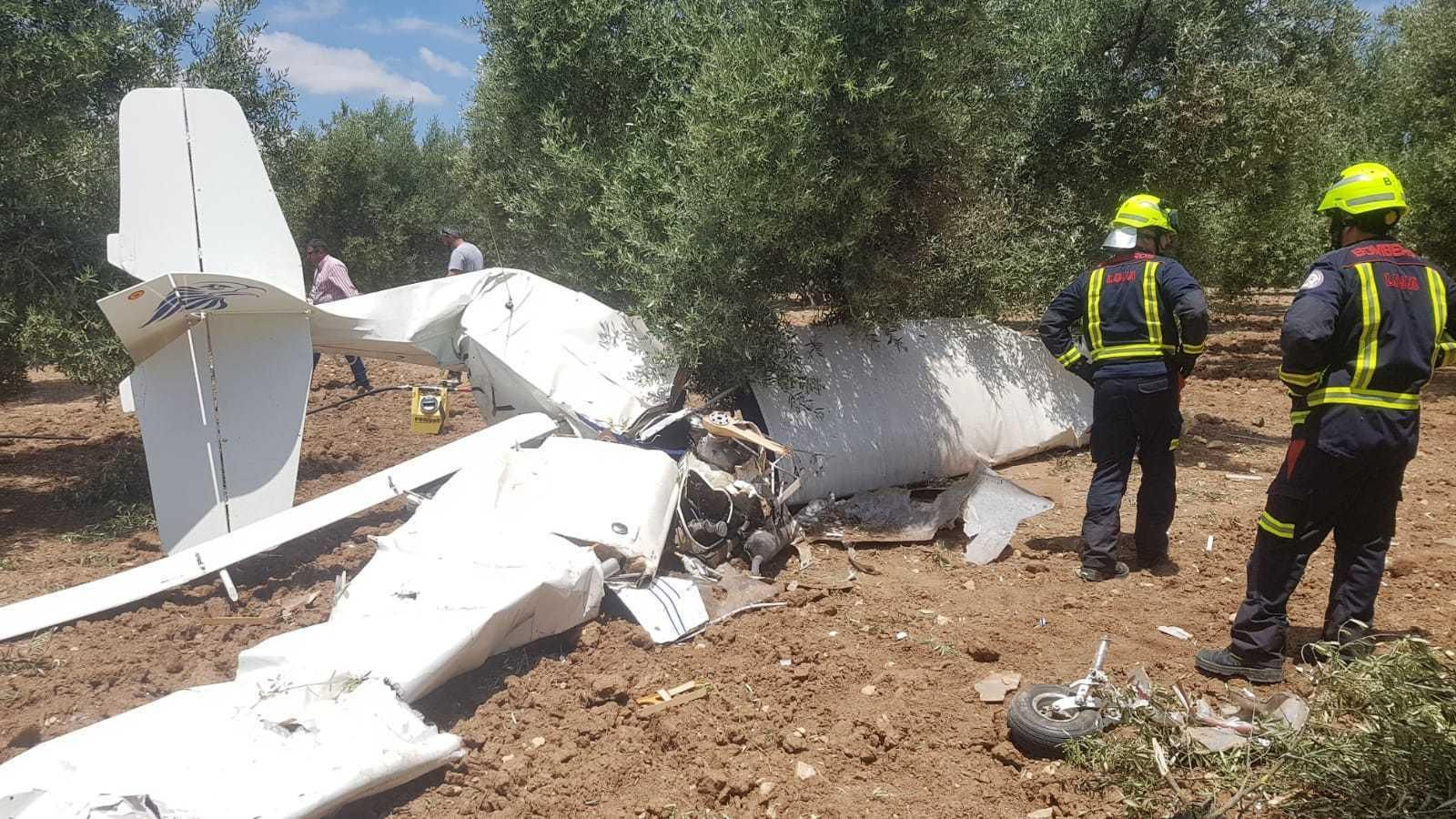 La avioneta siniestrada.