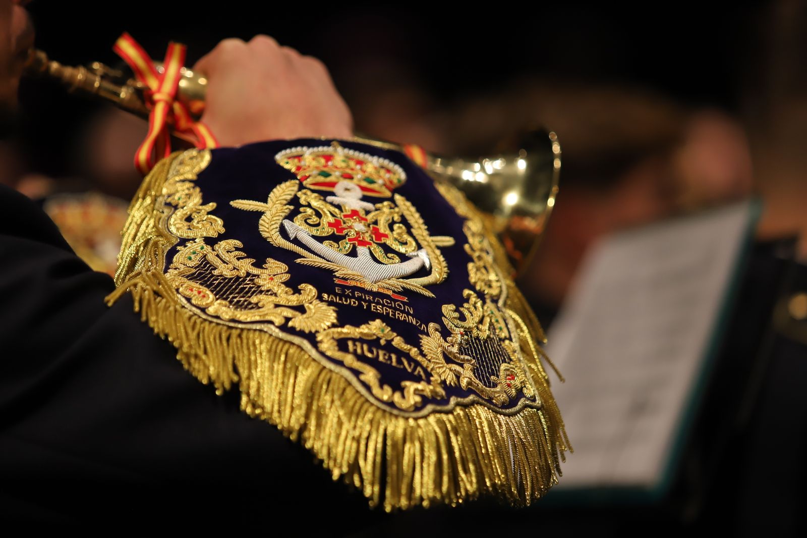 Imágenes del Concierto para presentar la fusión de las bandas de la Expiración y de la Salud , en la Casa Colón de Huelva