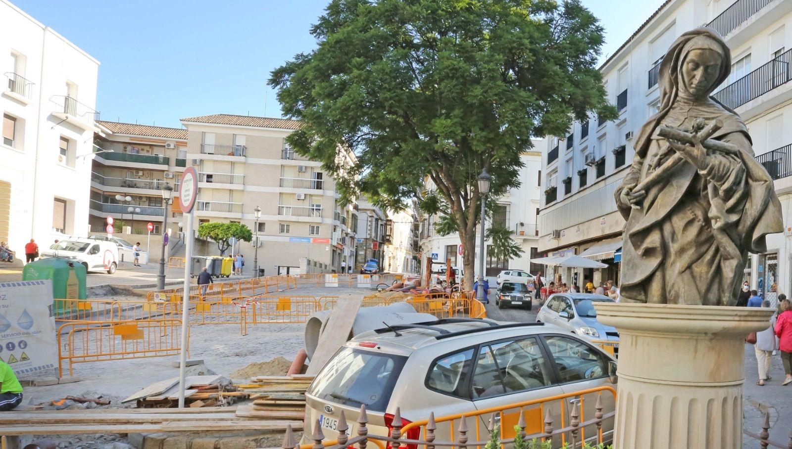 Estado de las obras en la calle José Luis Díez
