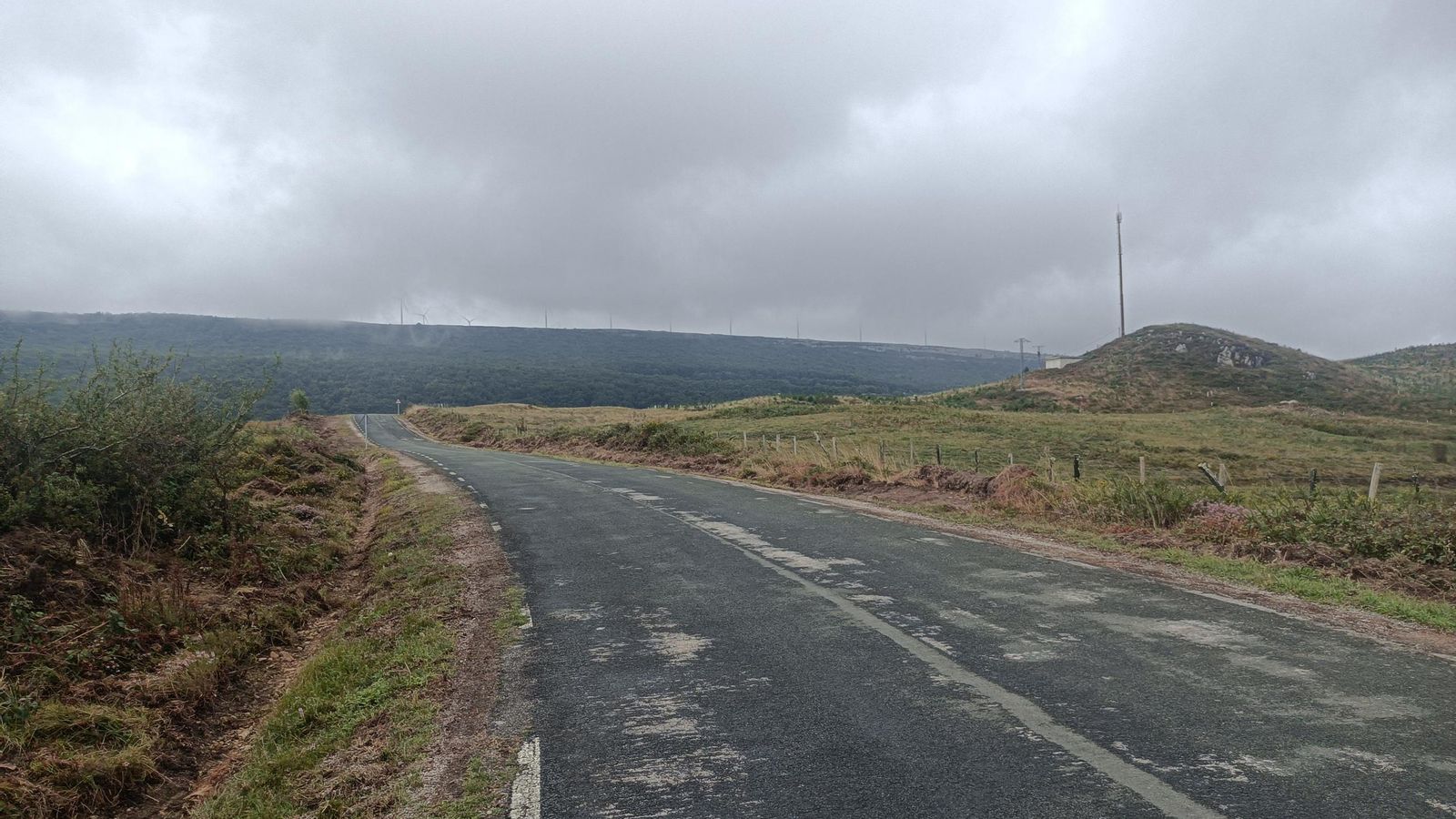 Tras Cilleruelo de Bezana, el paisaje cambia notablemente.