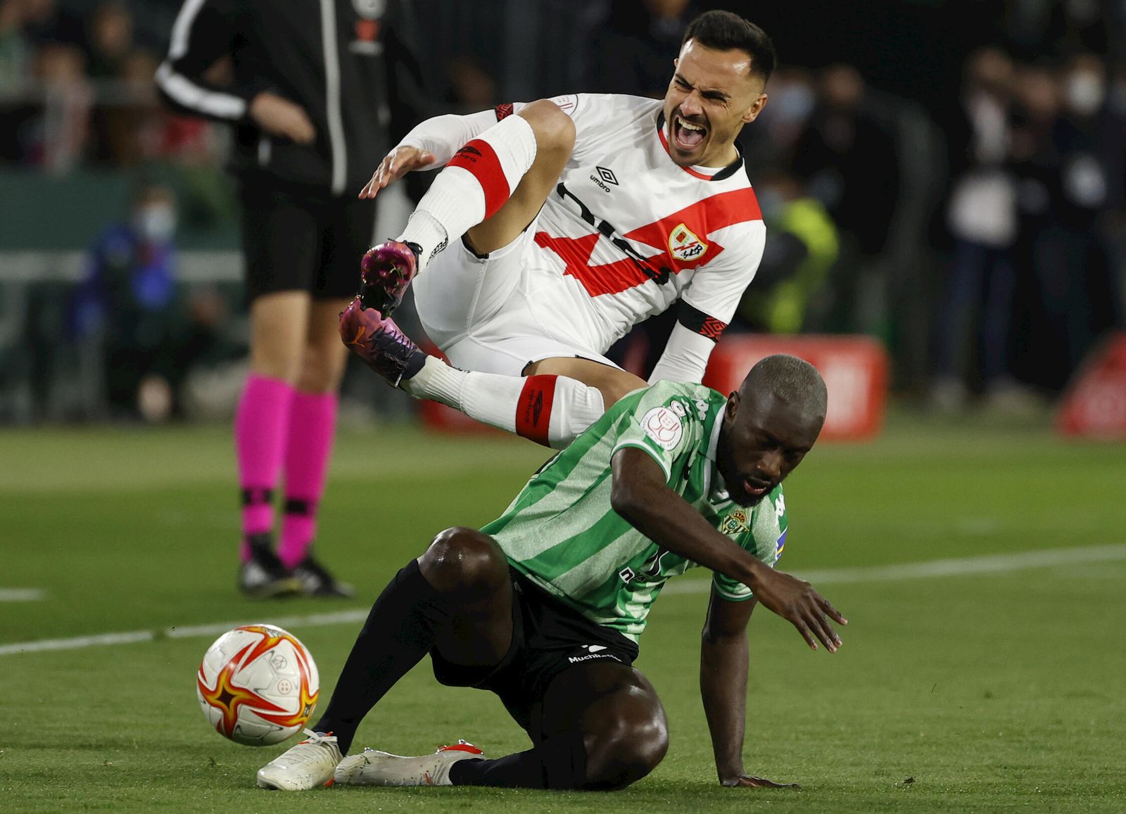 Álvaro García durante el duelo copero ante el Betis.
