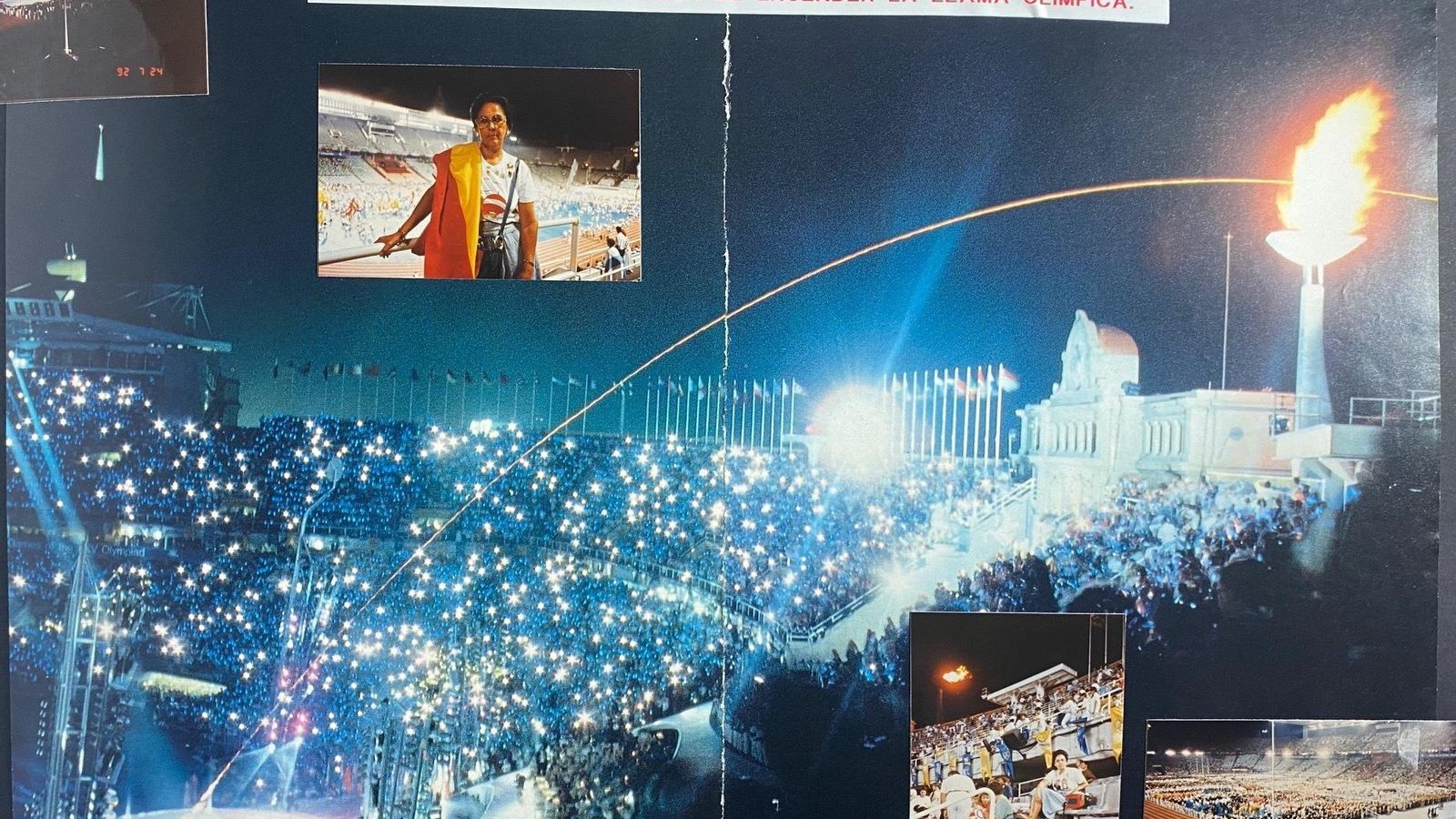 Eugenio conserva recortes de fotografías y momentos vividos en todos los Juegos